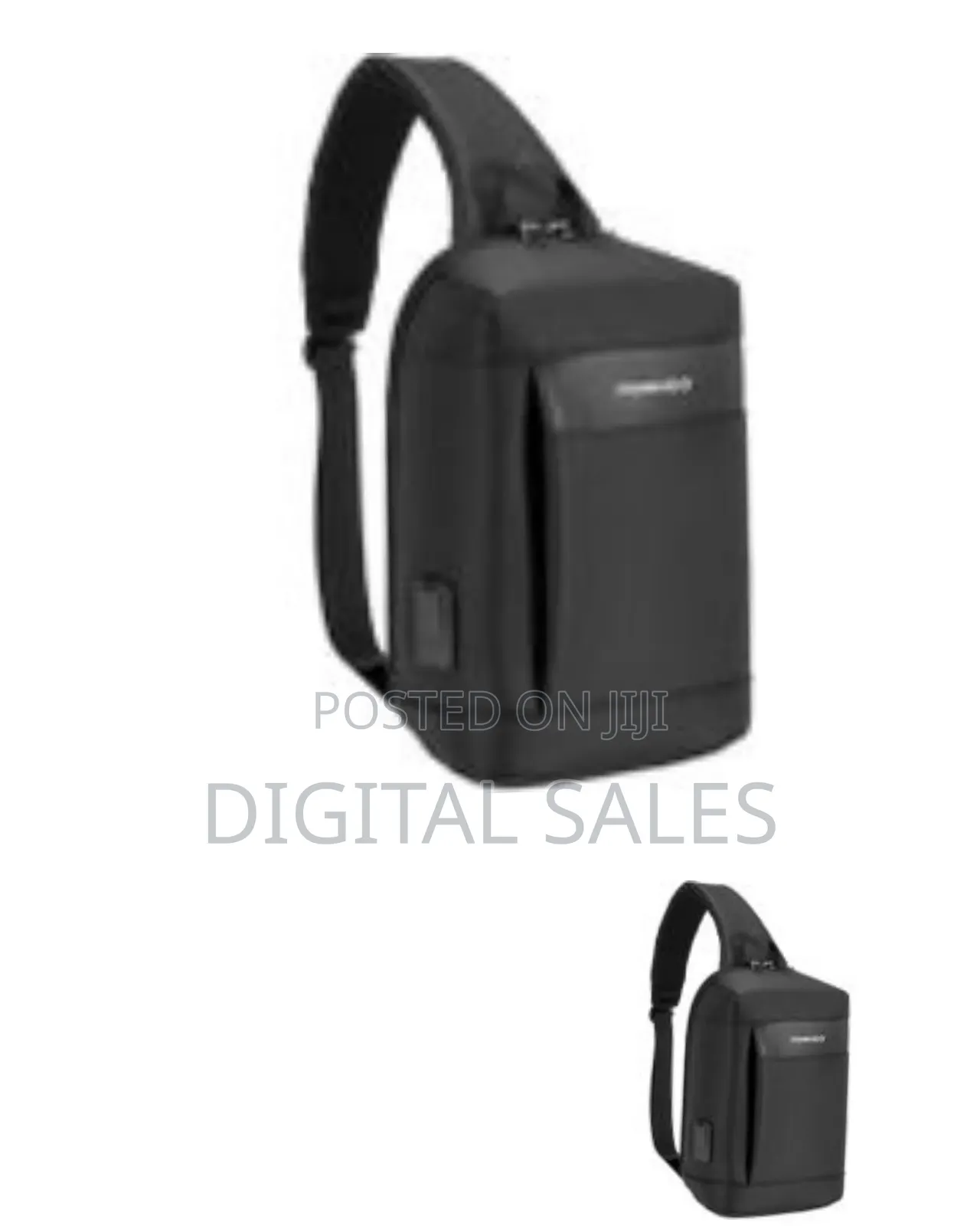 Porodo Cross Body Bag, Pd 40w Type-C Charging Port, Water-Resistant