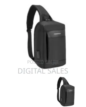 Porodo Cross Body Bag, Pd 40w Type-C Charging Port, Water-Resistant