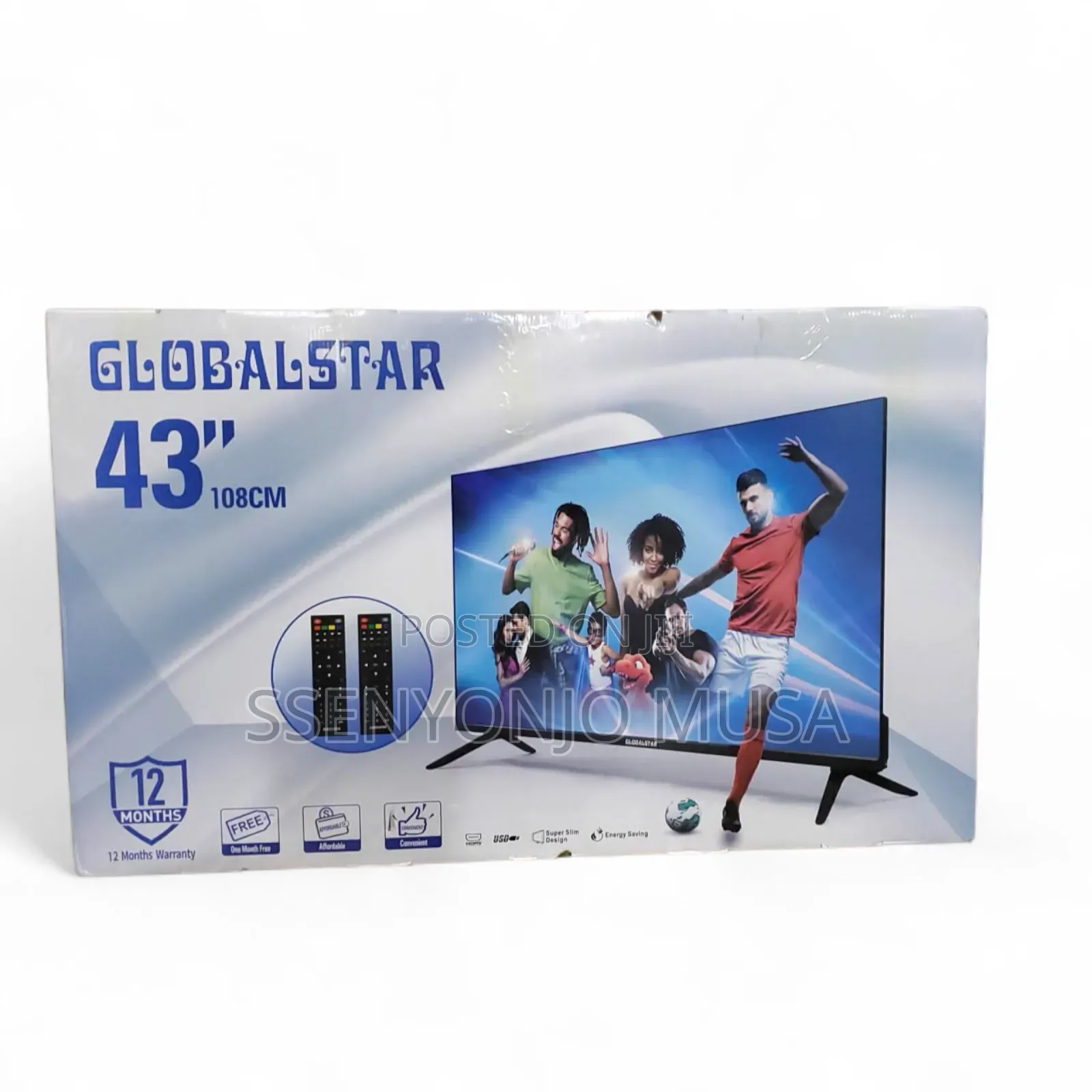 Globalstar 43" Digital Led Tv -12 Months Warranty,Super Slim