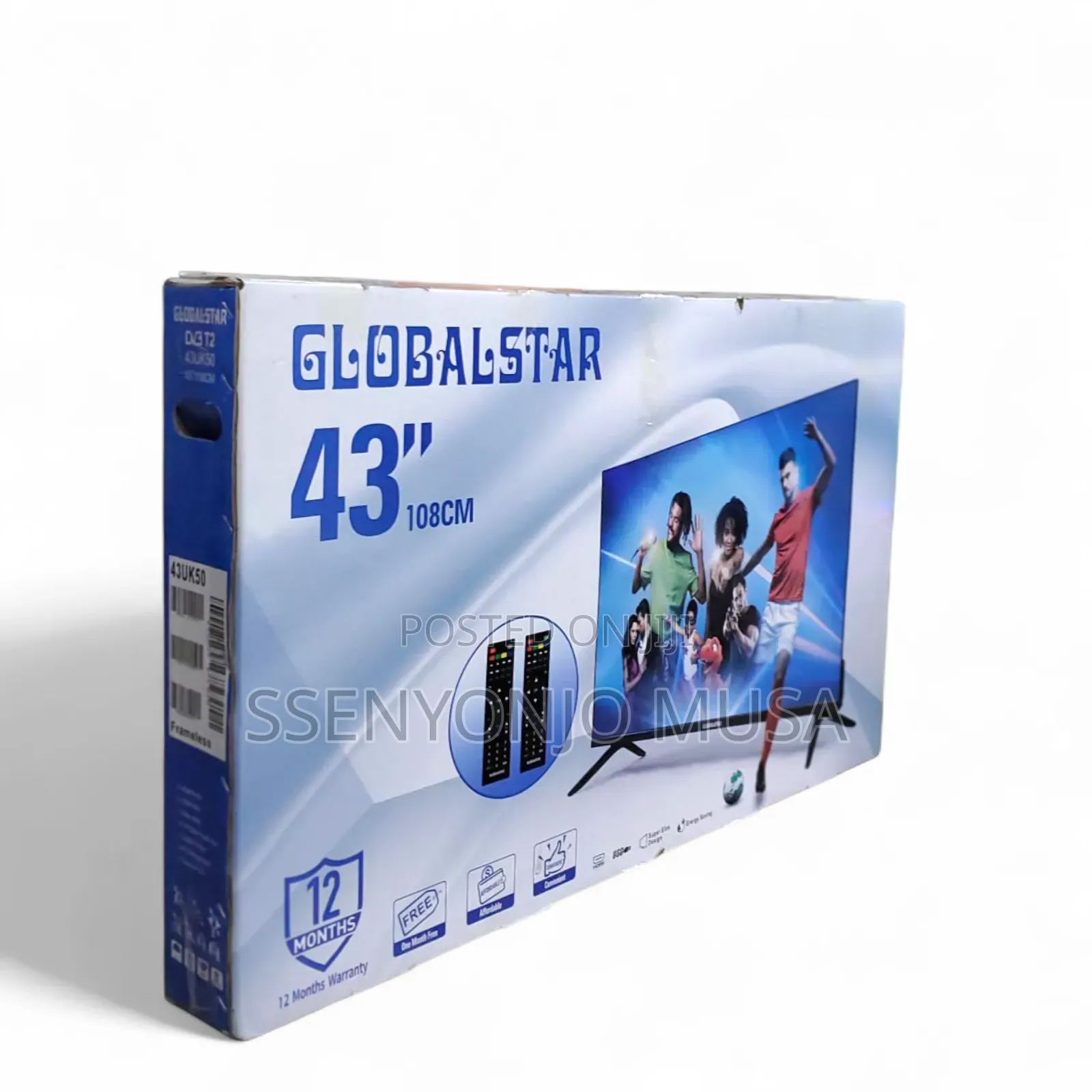 Globalstar 43" Digital Led Tv -12 Months Warranty,Super Slim