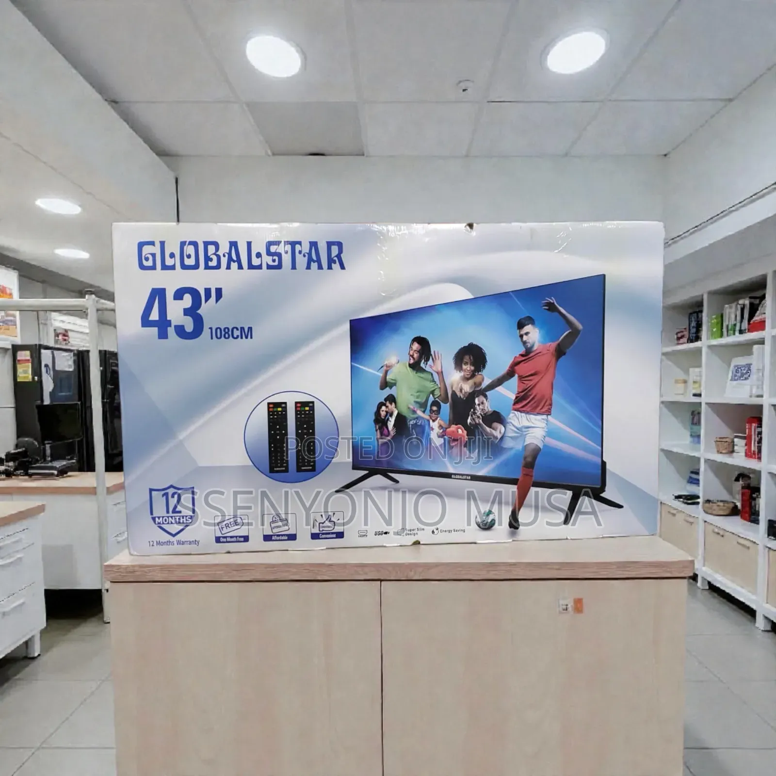 Globalstar 43" Digital Led Tv -12 Months Warranty,Super Slim