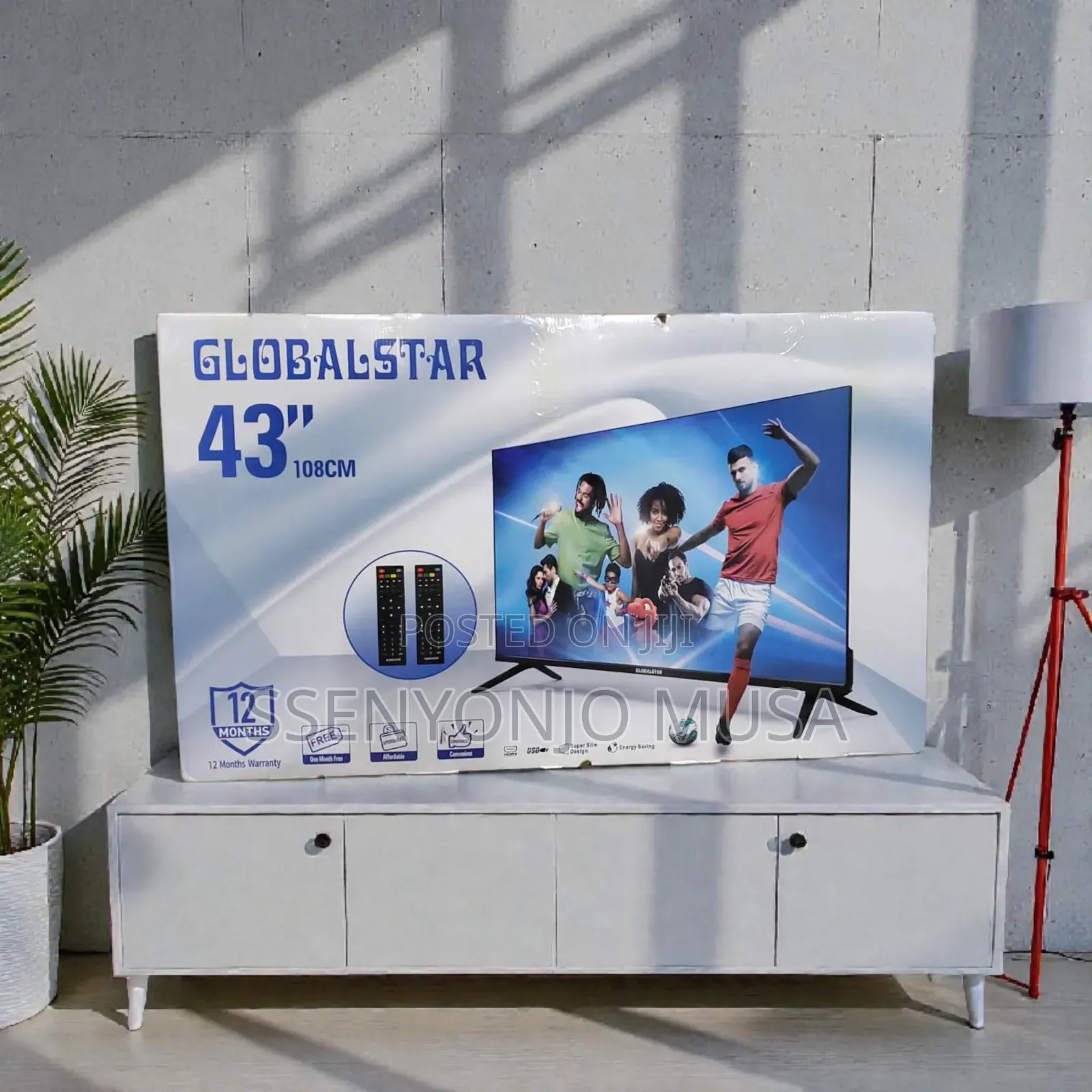 Globalstar 43" Digital Led Tv -12 Months Warranty,Super Slim