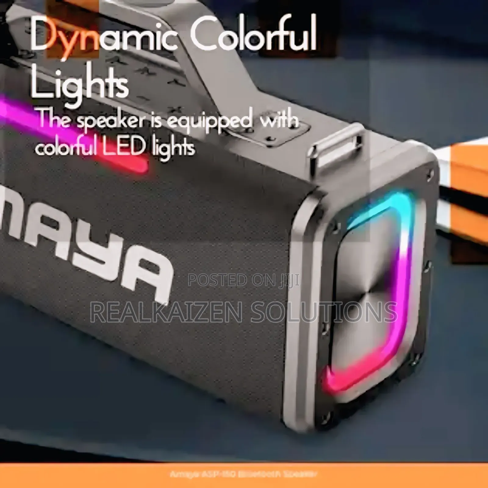 Amaya Bluetooth Speaker Powerful Sound With Dynamic Lights | Dual Mic