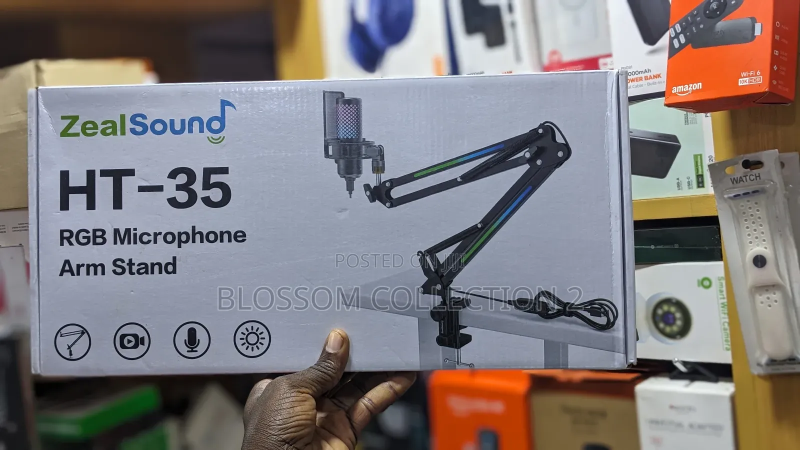 Ht 35 RGB Microphone Arm Stand Holder