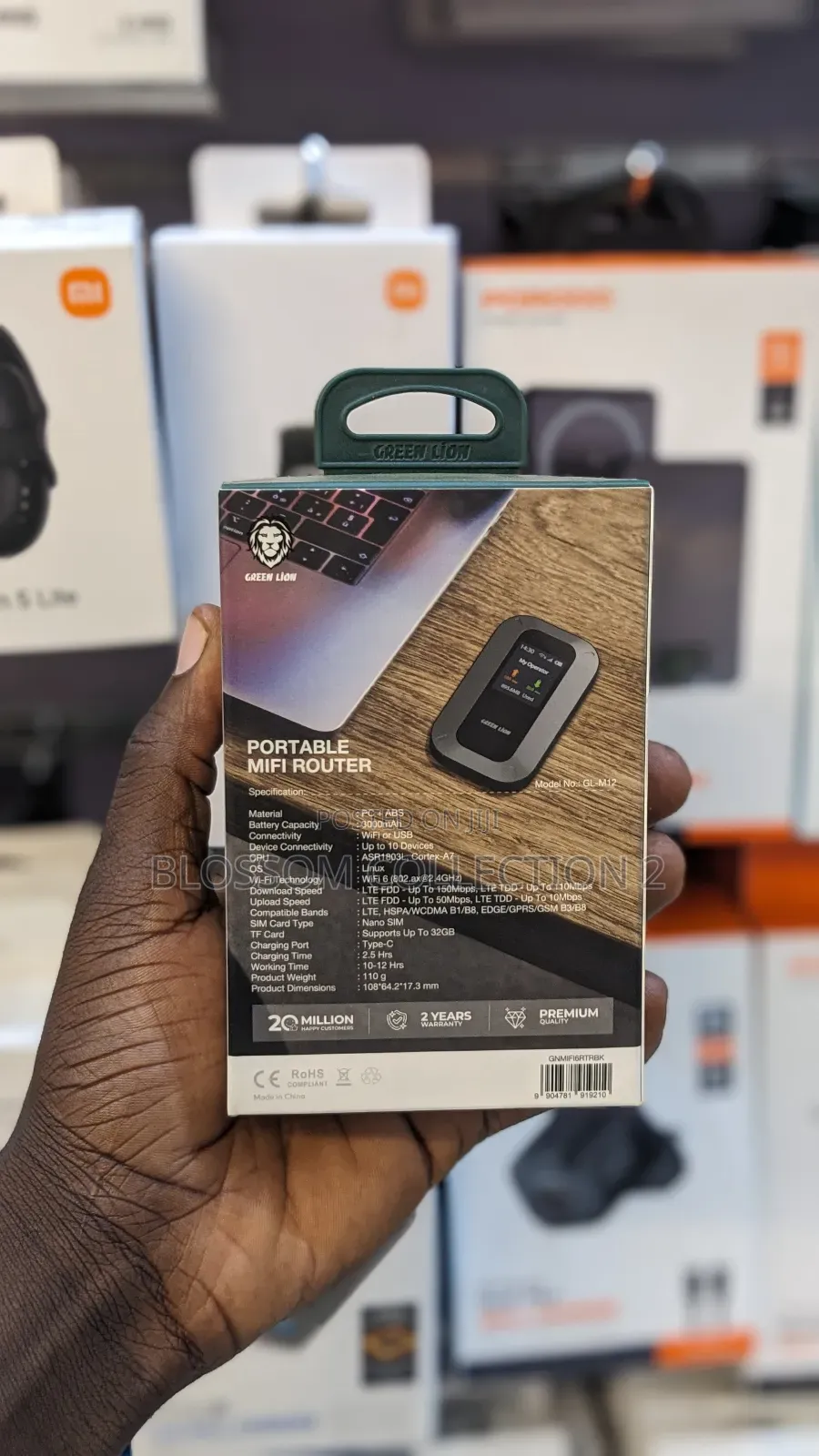 Green Lion Wireless Wifi Mini Router, 4g/Lte, 3000 Mah, TFT Hd Display