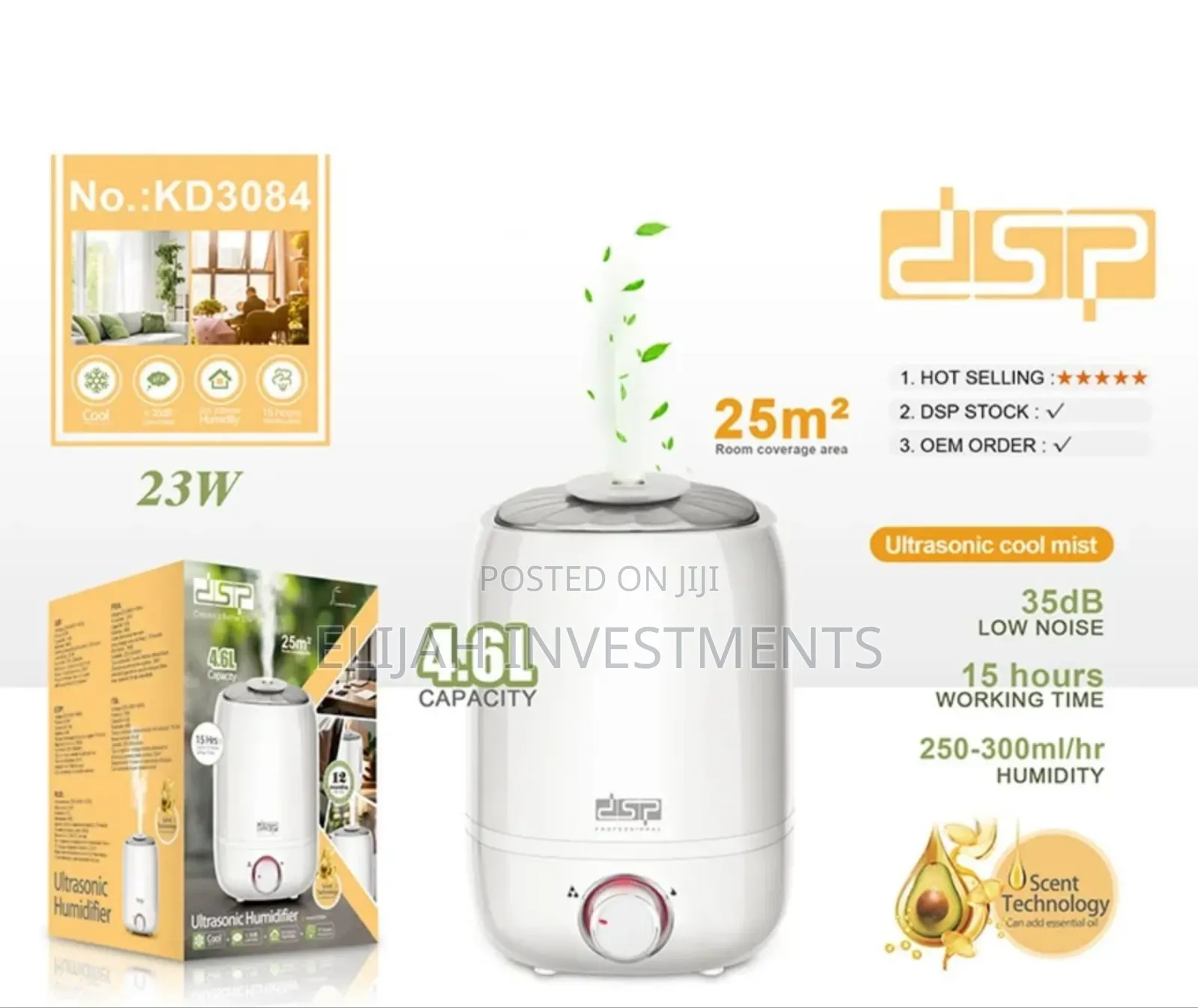 DSP Ultra Sonic Humidifier 23w,