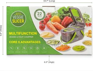 22-Piece Multi-Function Veggie Fruit Chopper.