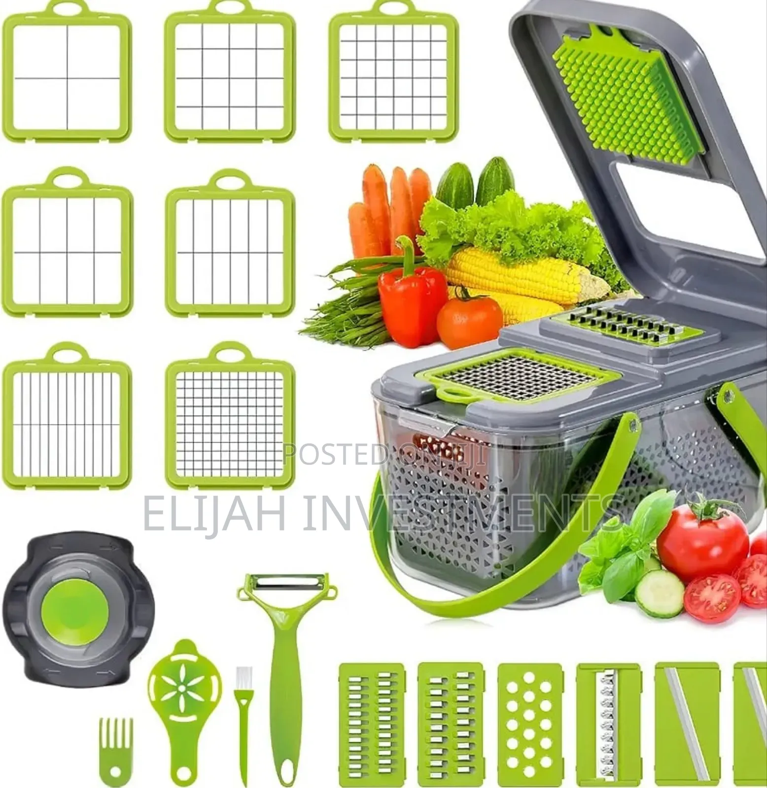 22-Piece Multi-Function Veggie Fruit Chopper.