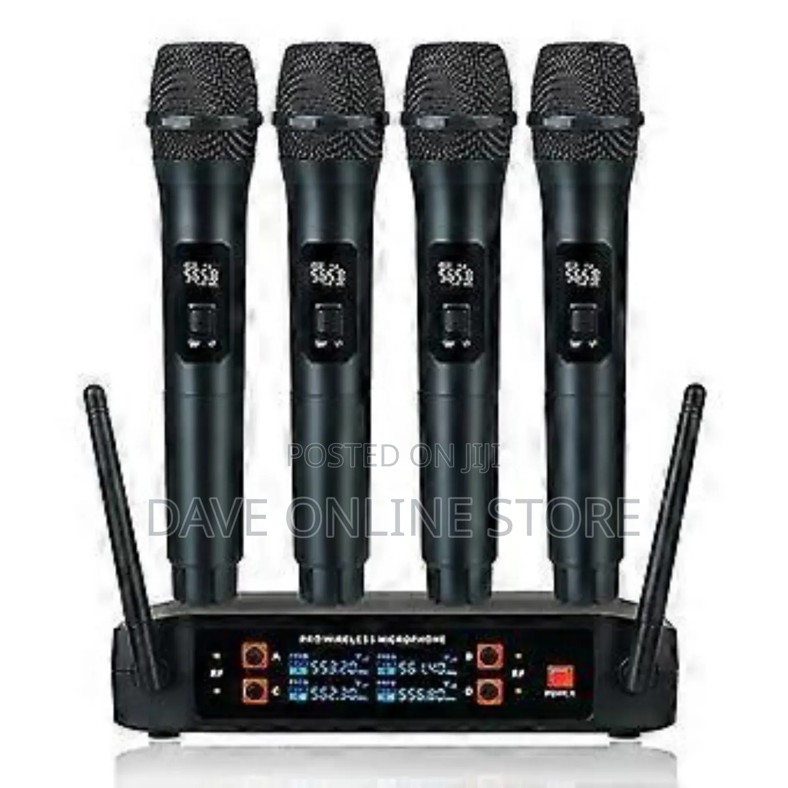 Professional VHF Wireless System 4 Channel Handheld Karaoke Microphone