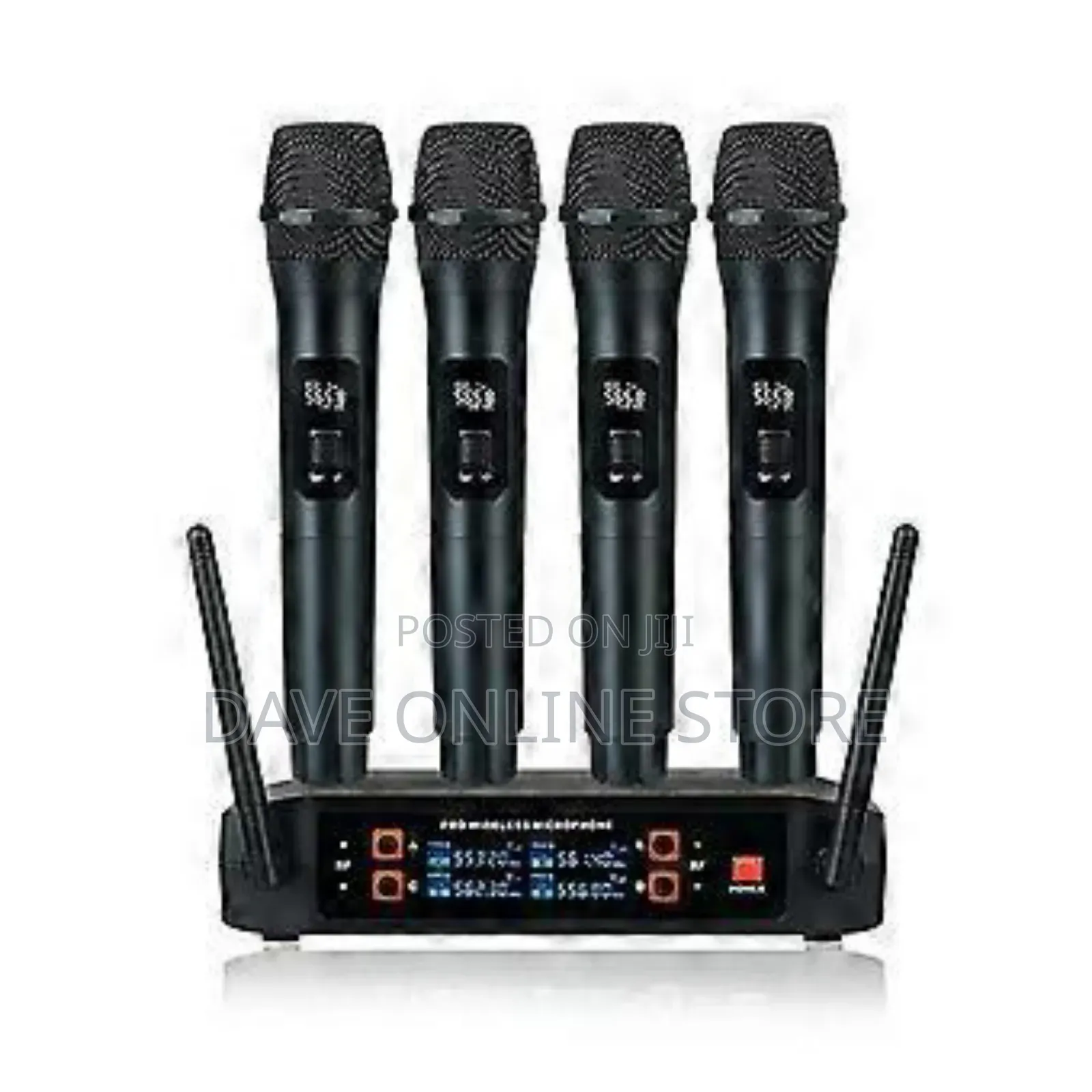 Professional VHF Wireless System 4 Channel Handheld Karaoke Microphone