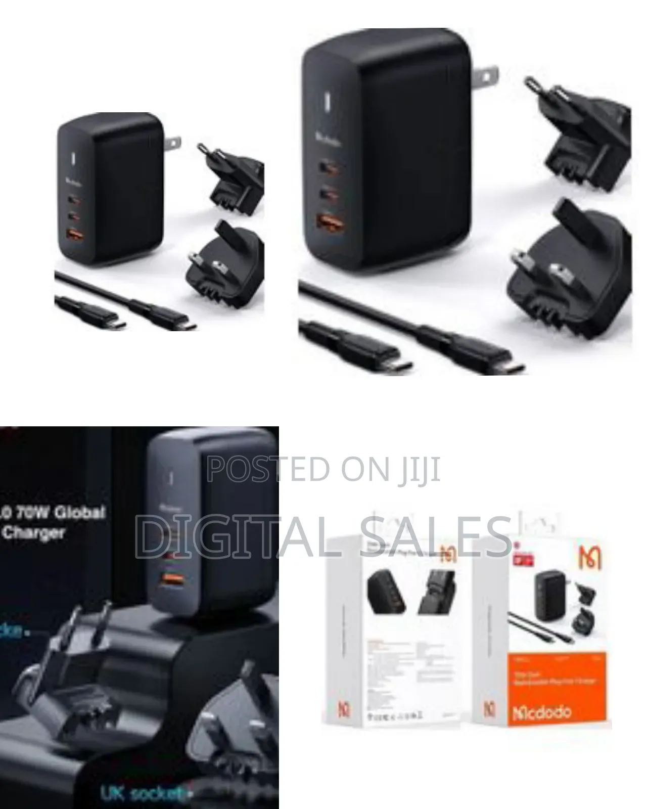 McDodo 70w Gan5.0 Global Travel Charger
