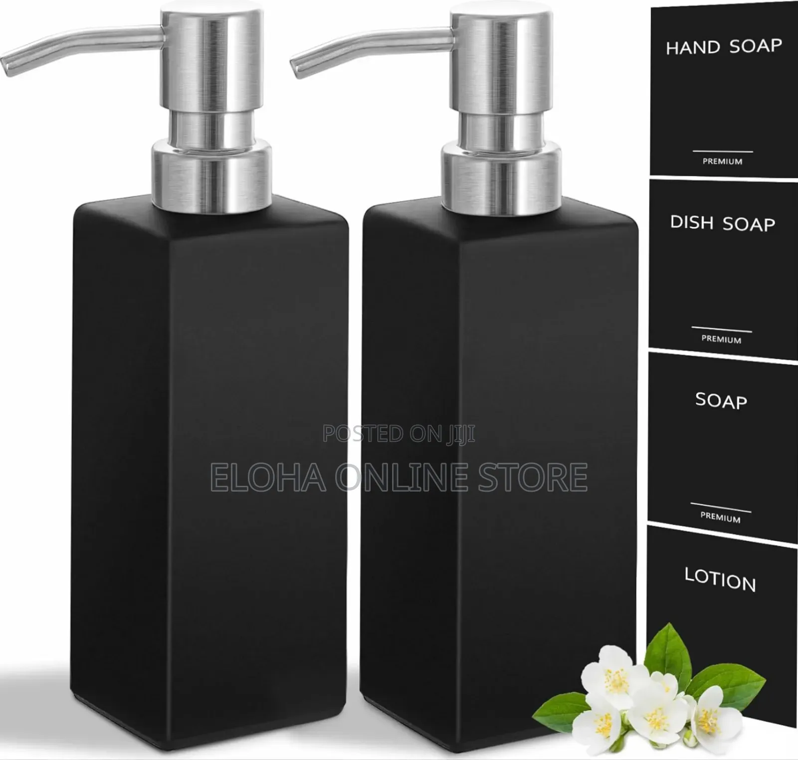 2pcs Ceramic Hand and Dish Soap Dispenser Set