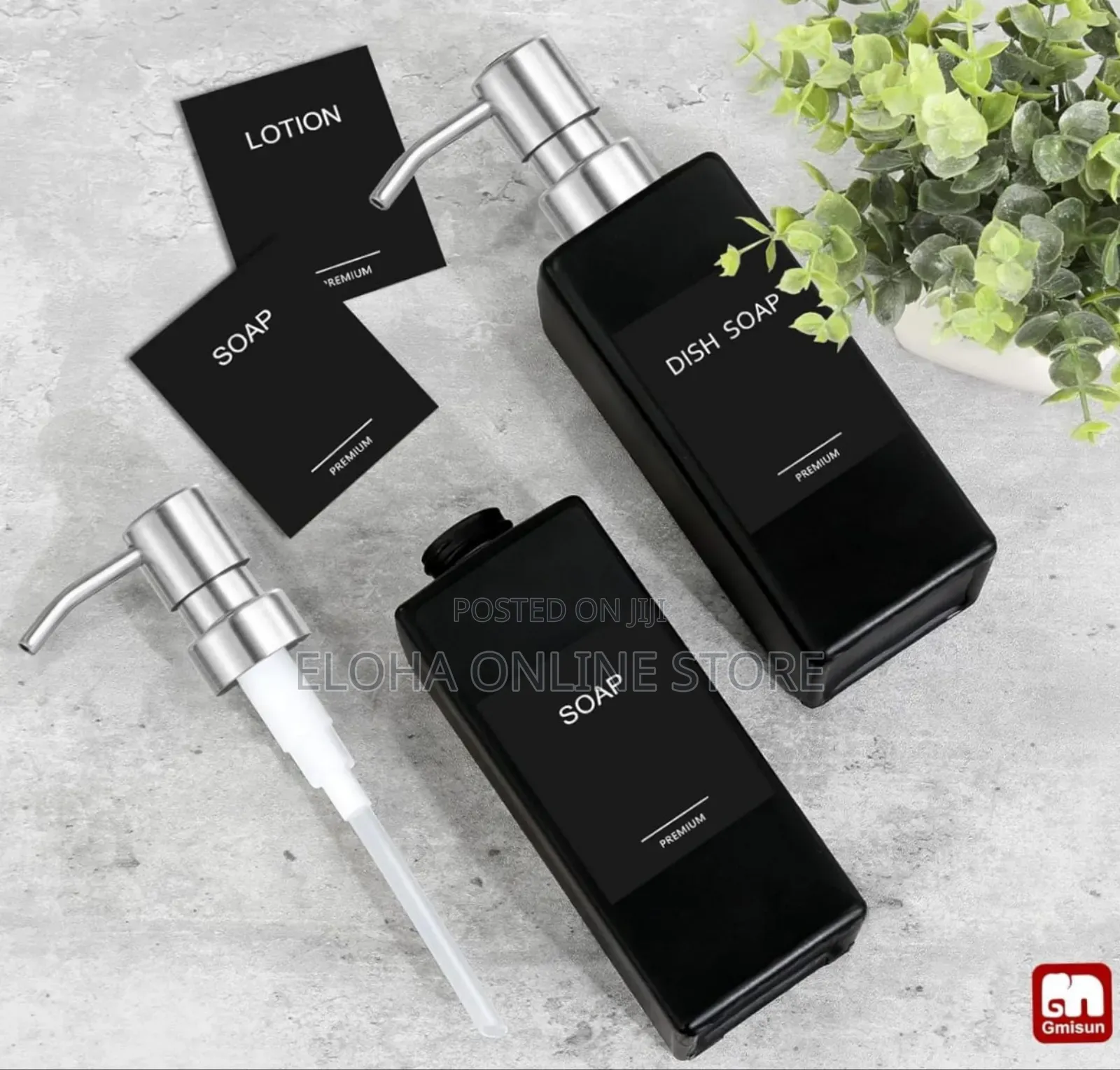 2pcs Ceramic Hand and Dish Soap Dispenser Set