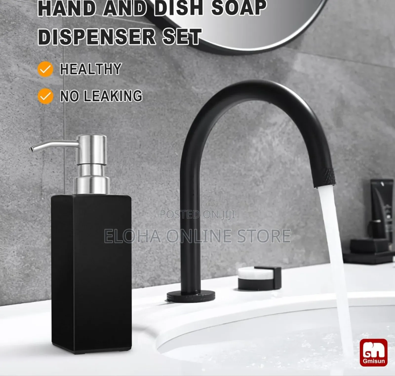 2pcs Ceramic Hand and Dish Soap Dispenser Set