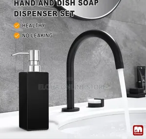 2pcs Ceramic Hand and Dish Soap Dispenser Set