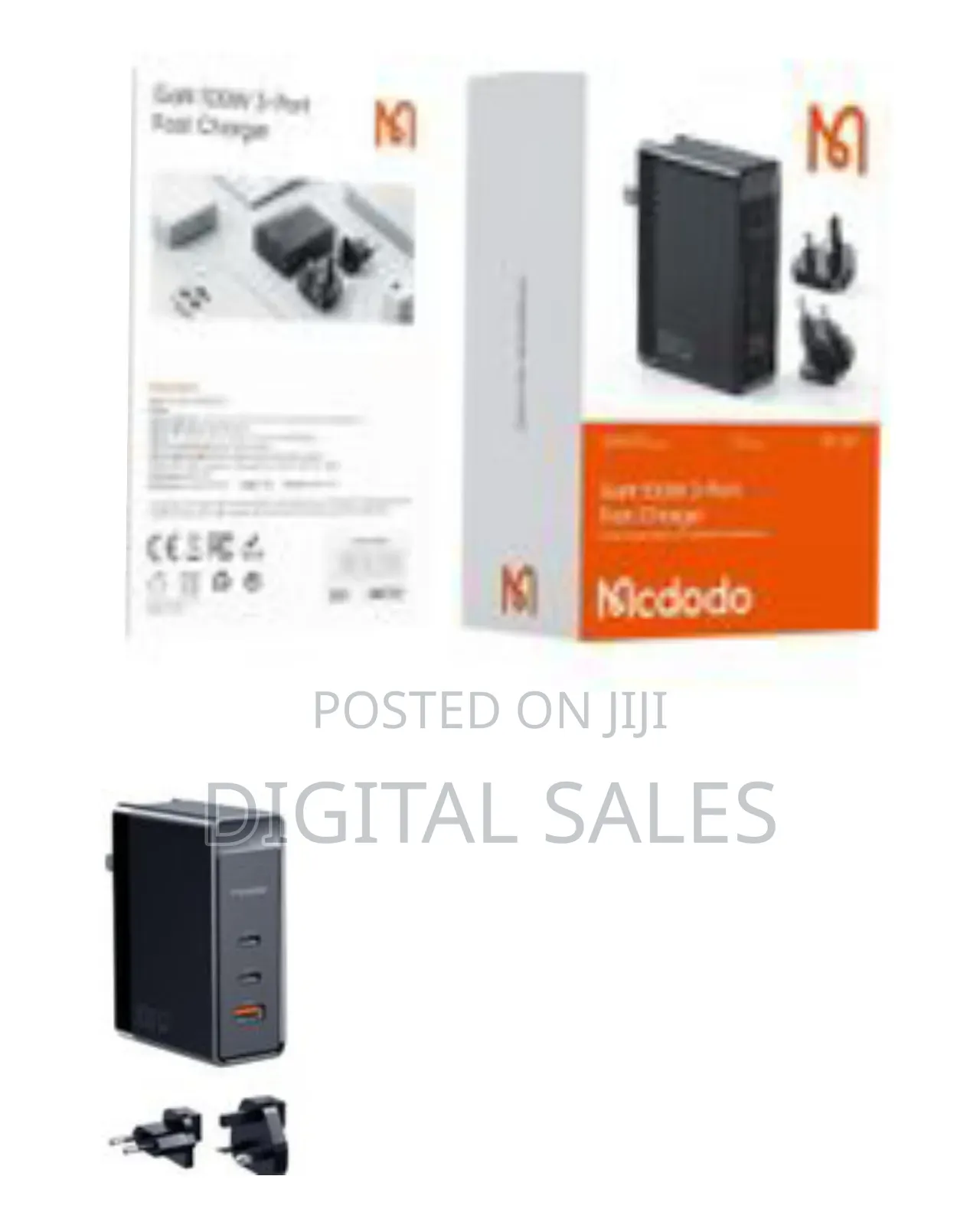 McDodo Gan 100w 3-Port Fast Charger
