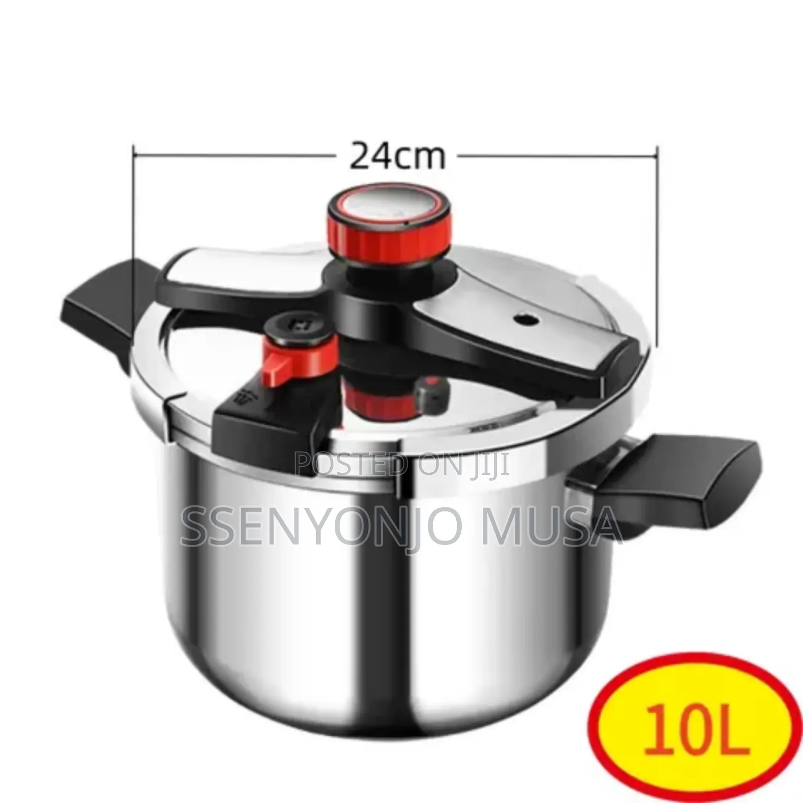 Stainless Steel Pressure Cooker 10l – Large Capacity Fast Cooking Pot.
