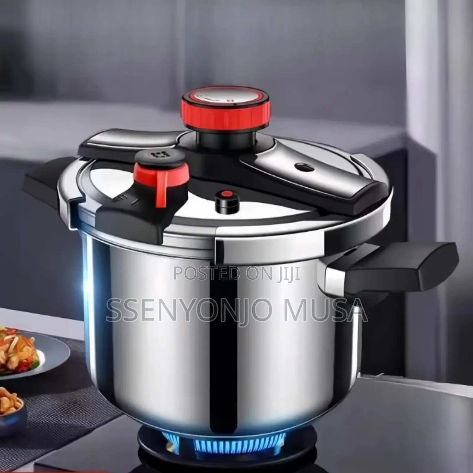 Stainless Steel Pressure Cooker 12l – Large Capacity Fast Cooking Pot.