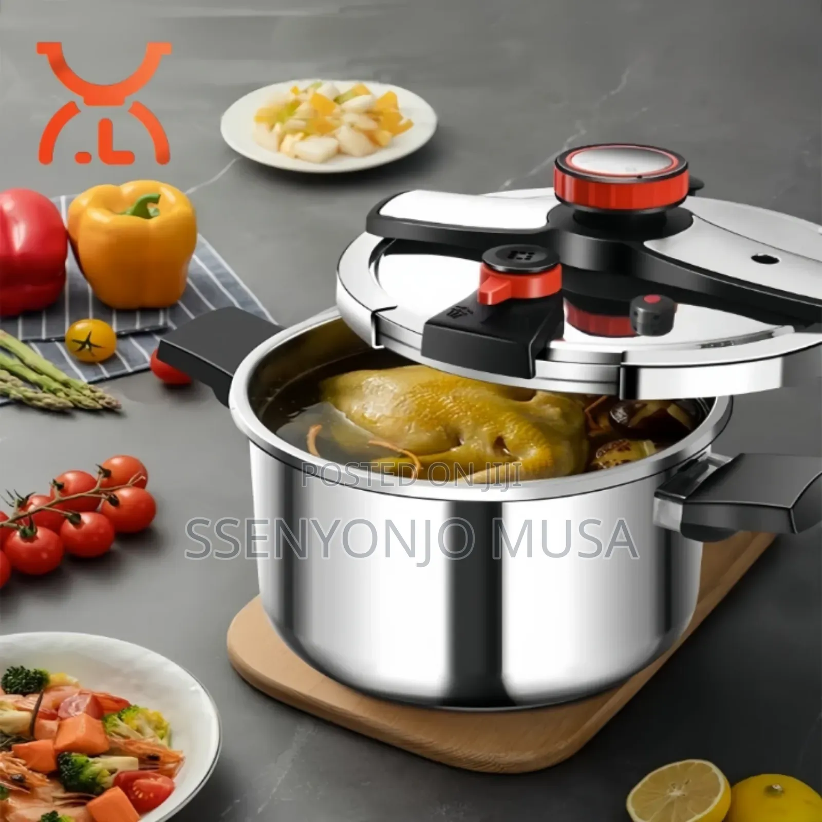 Stainless Steel Pressure Cooker 12l – Large Capacity Fast Cooking Pot.