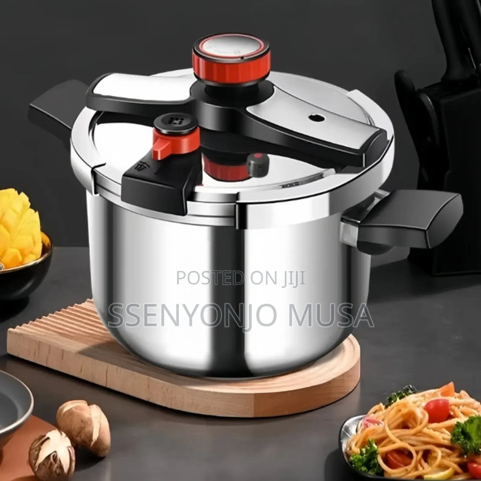 Stainless Steel Pressure Cooker 12l – Large Capacity Fast Cooking Pot.