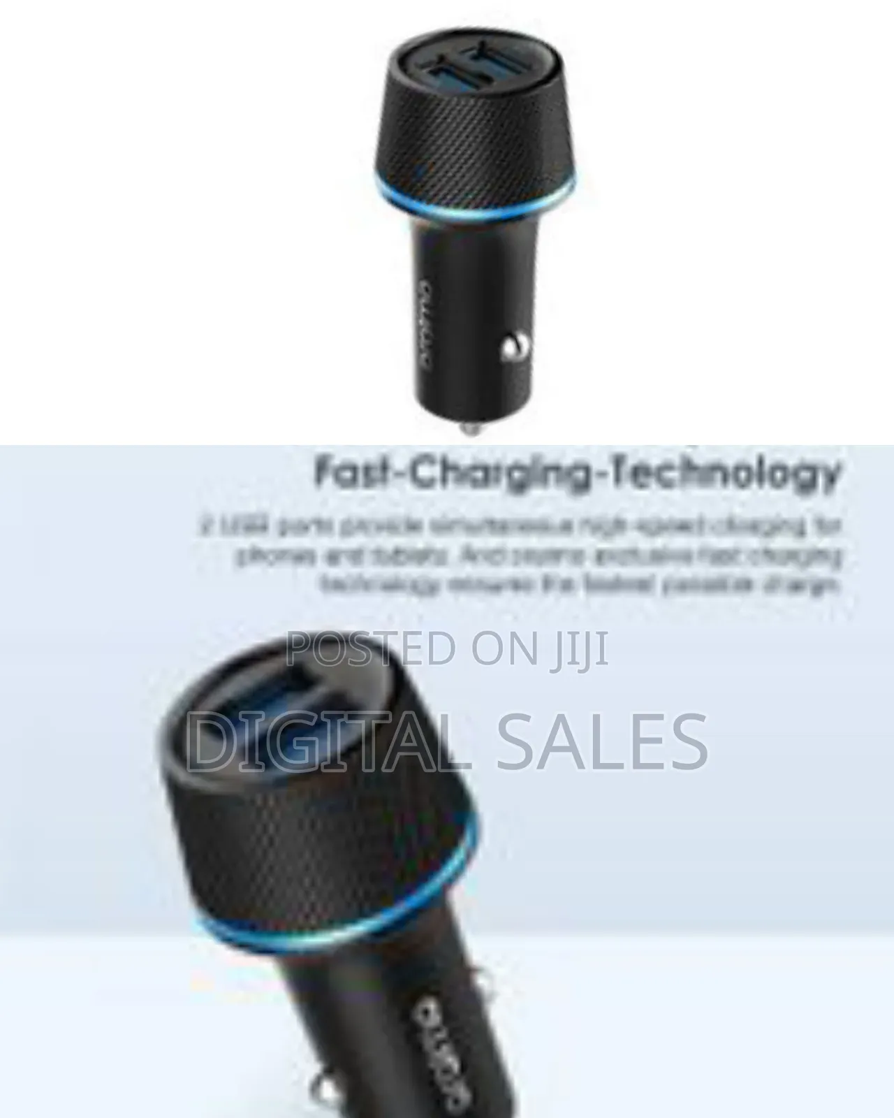 Oraimo Car Charger 10.5w Dual Ports