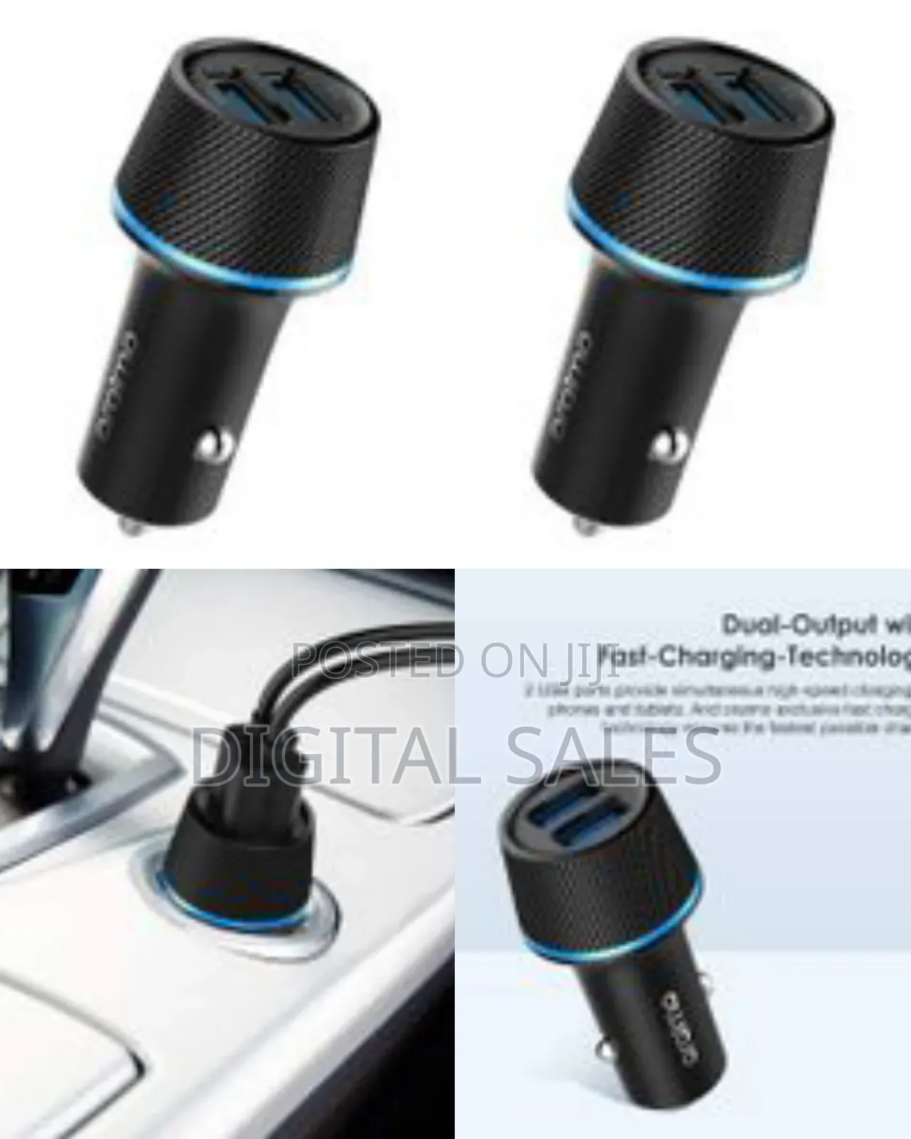 Oraimo Car Charger 10.5w Dual Ports