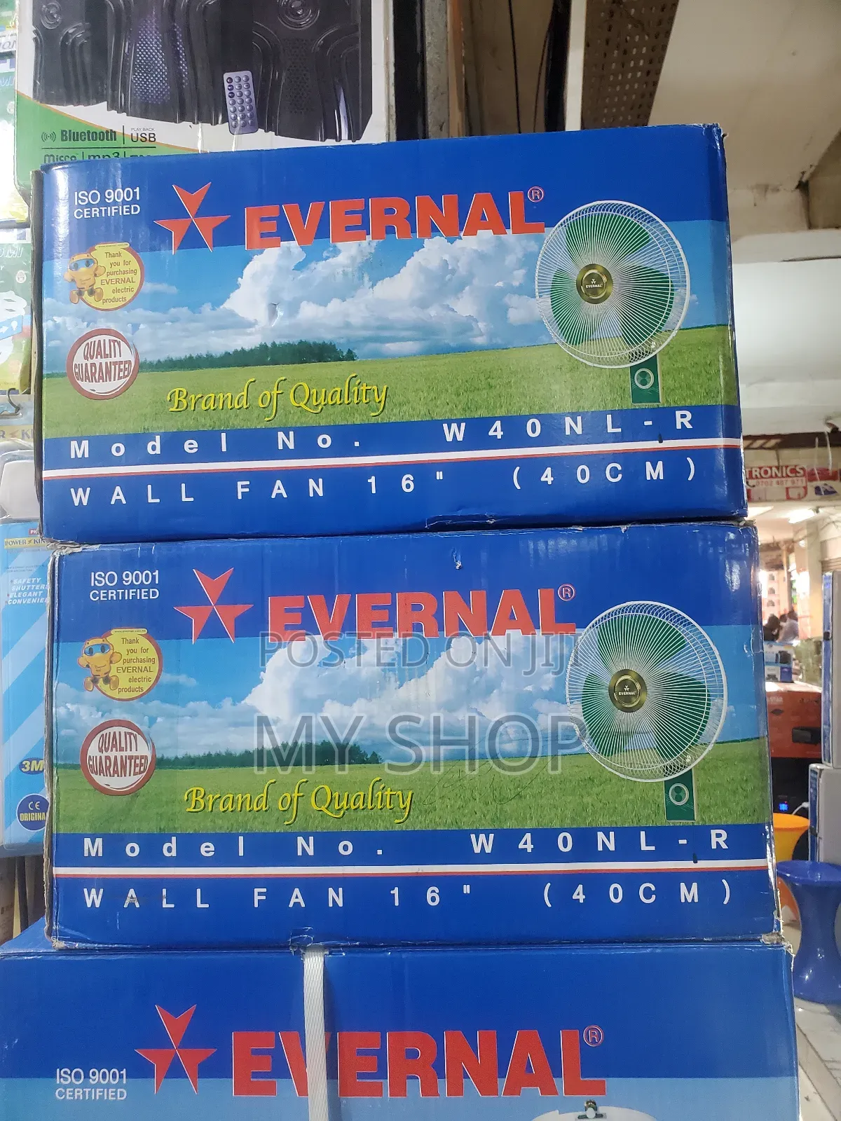 Evernal 16" (40 Cm) Wall Fan