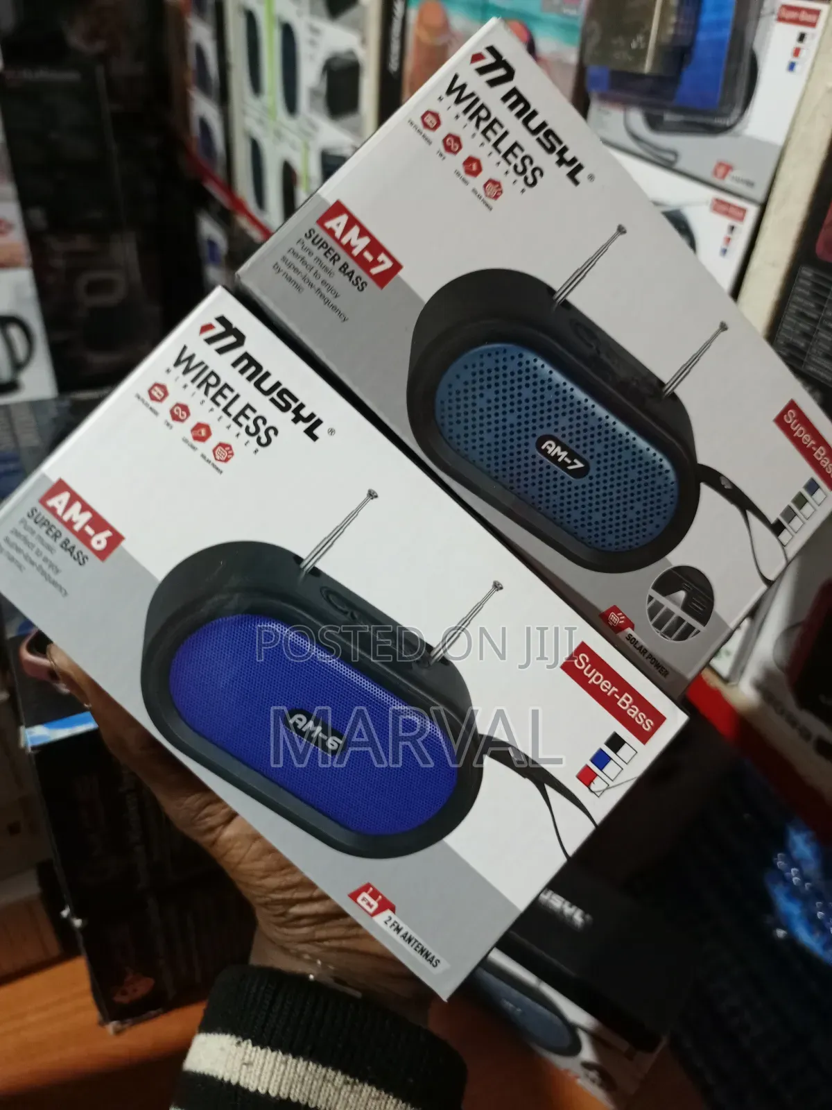 Musyl Am-6 and Am-7 Wireless Super-Bass Bluetooth
