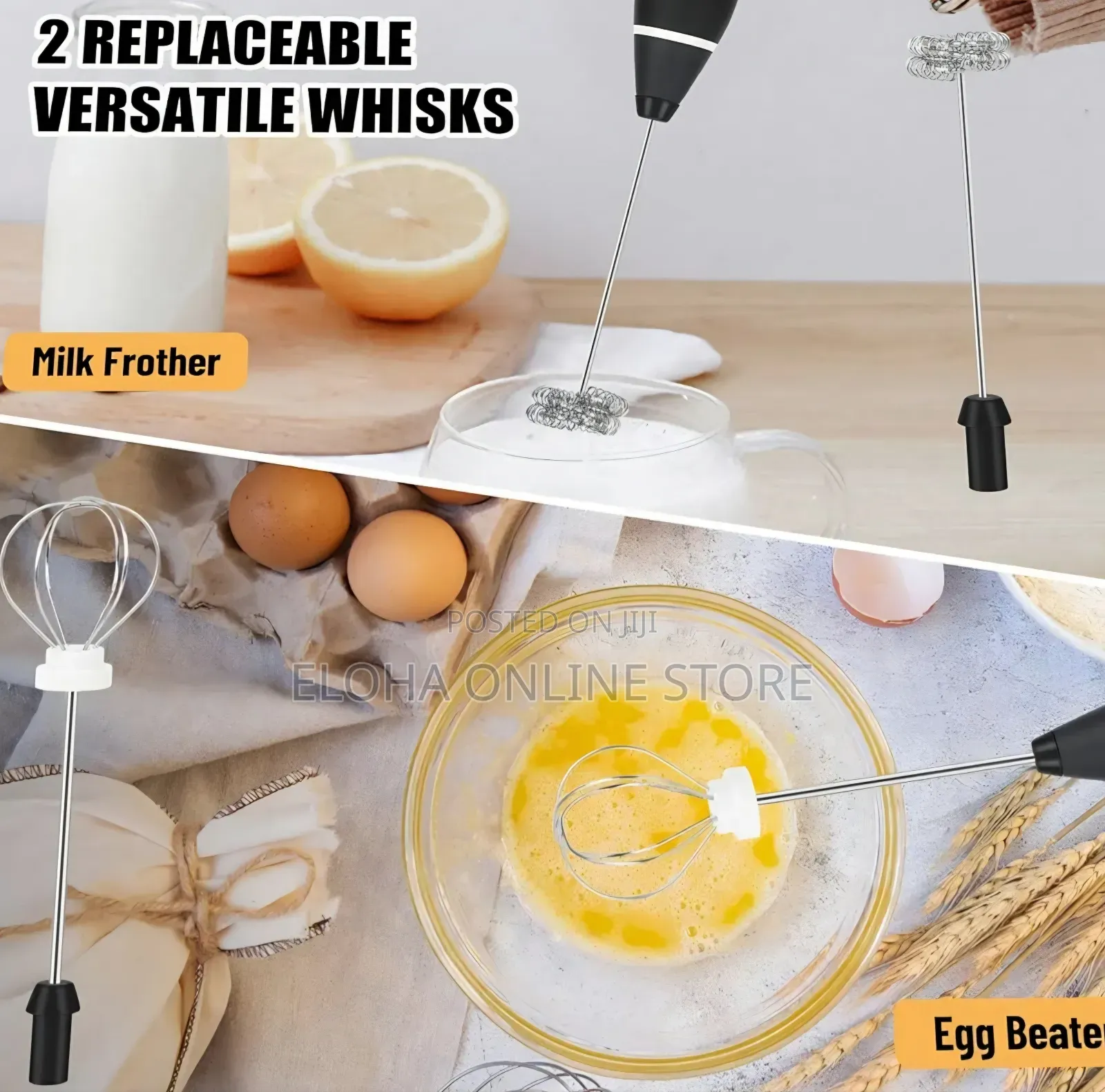2in1 Rechargeable Milk and Coffee Frother