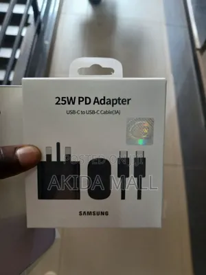 Samsung 3a 25w Pd Power Adapter Usb-C T Usb C Cable Super Fast Charger