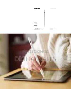 Green Lion 2 In 1 Stylus Pencil, Dual Operation Mode, 1.5mm Nib