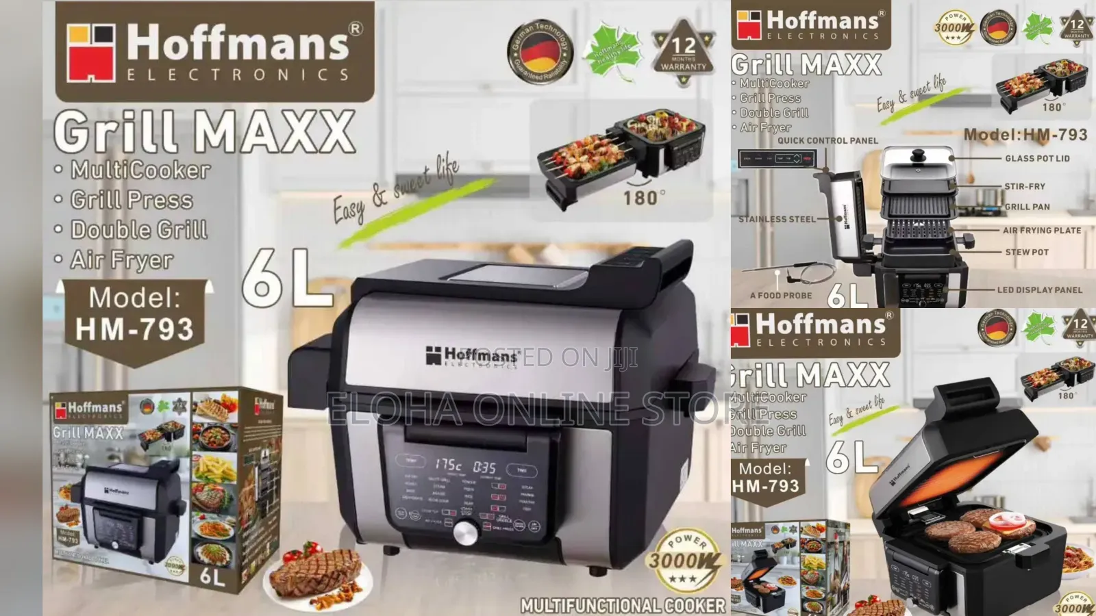 Hoffmans Grill Maxx Hm-793 Multicooker