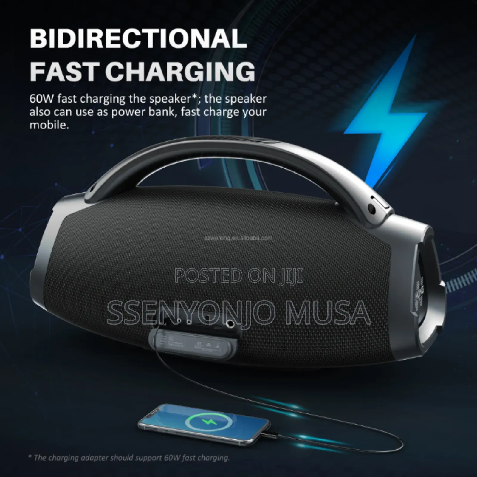 W-Kingd20 Bluetoothspeaker - Wireless 2mic,Partybox Portable