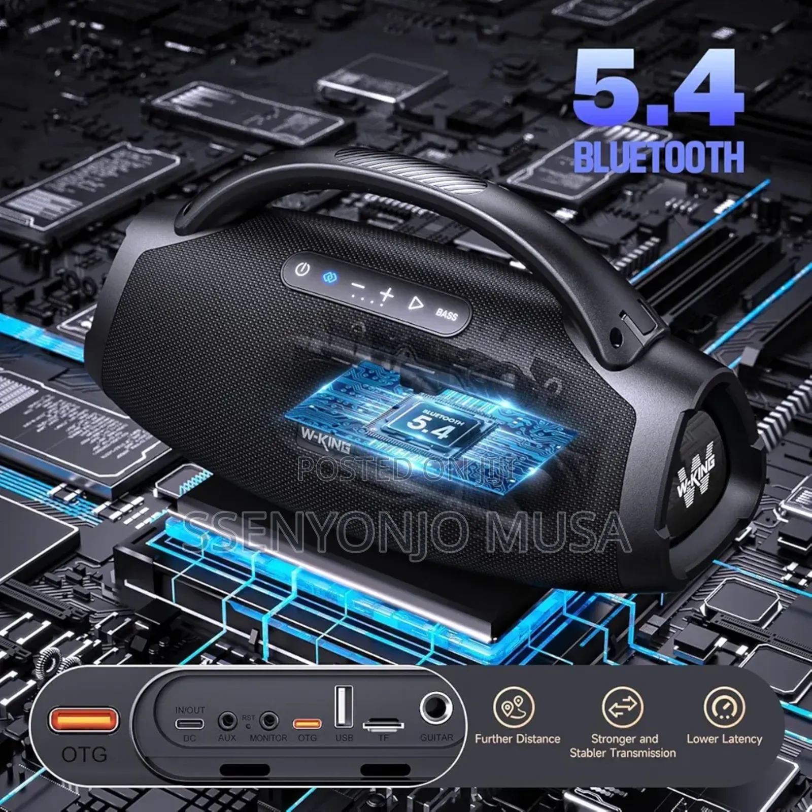 W-Kingd20 Bluetoothspeaker - Wireless 2mic,Partybox Portable