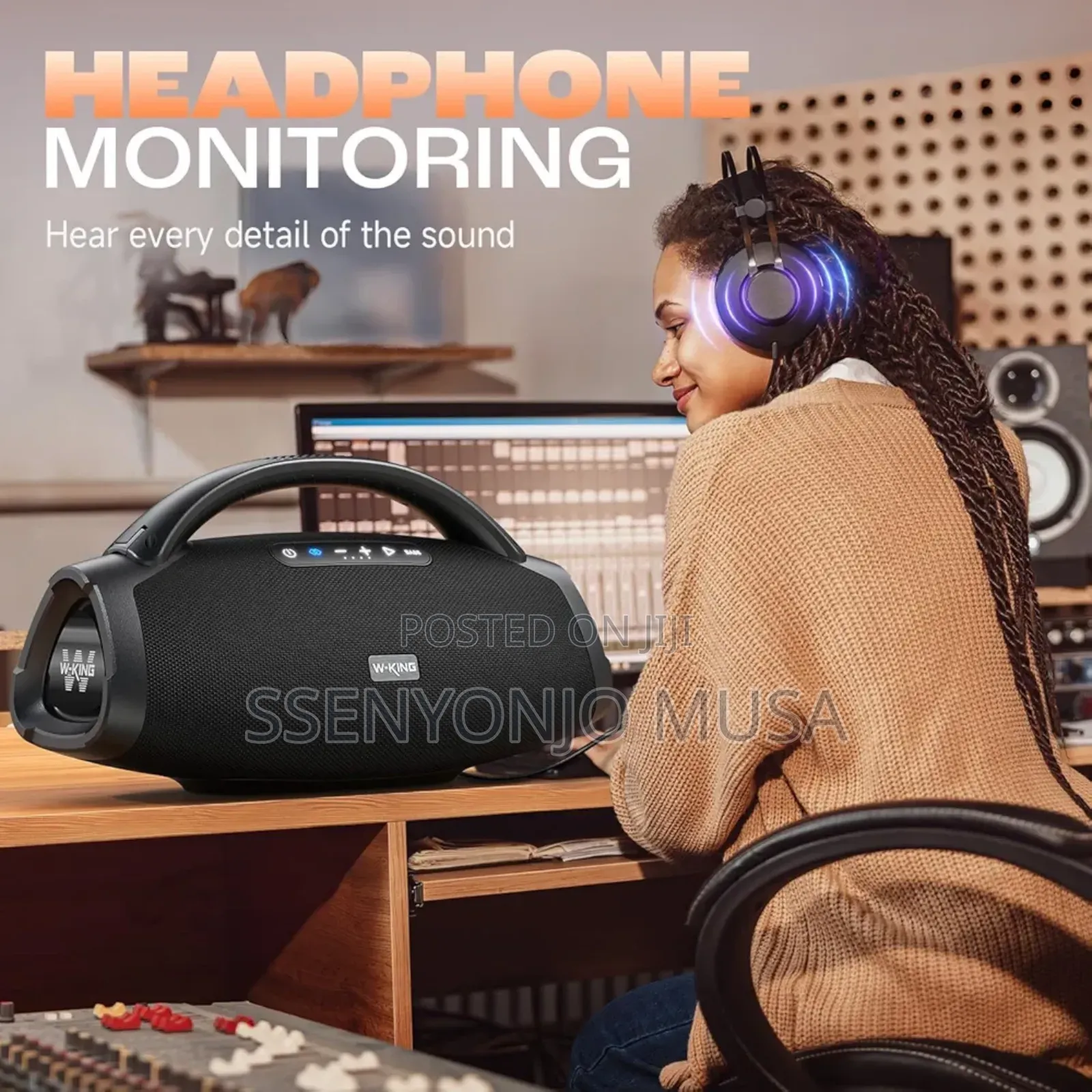 W-Kingd20 Bluetoothspeaker - Wireless 2mic,Partybox Portable