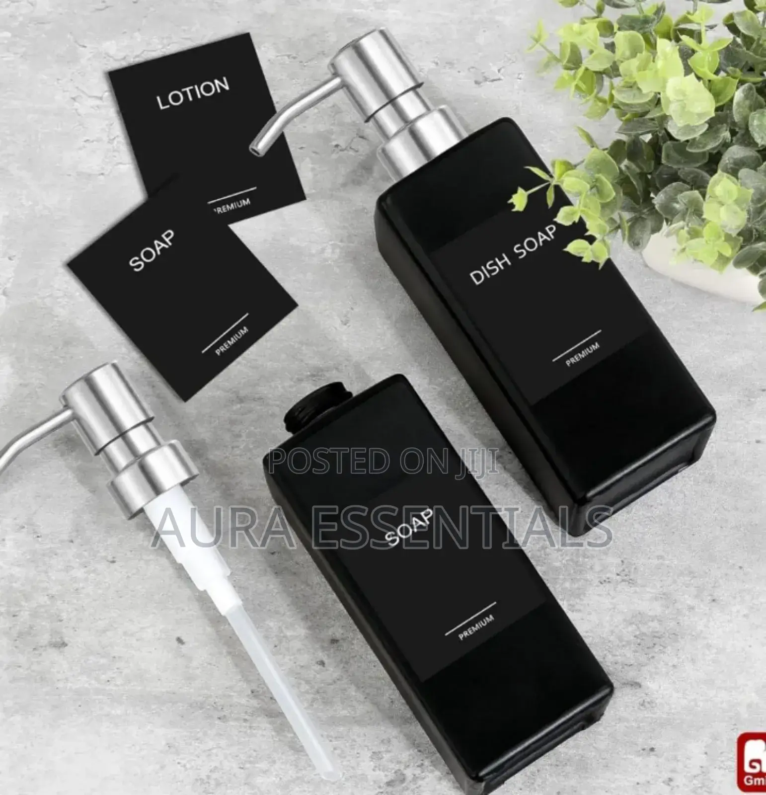 2pcs Ceramic Hand and Dish Soap Dispenser Set