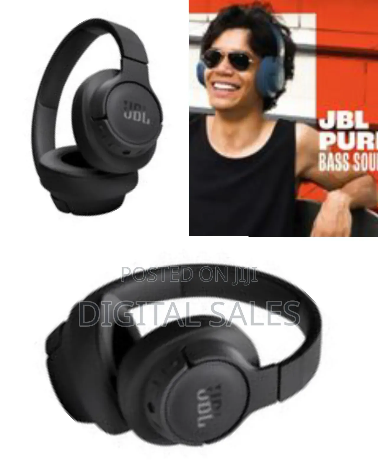 JBL Tune 720bt Wireless Over-Ear Headphones, Pure Bass Sound