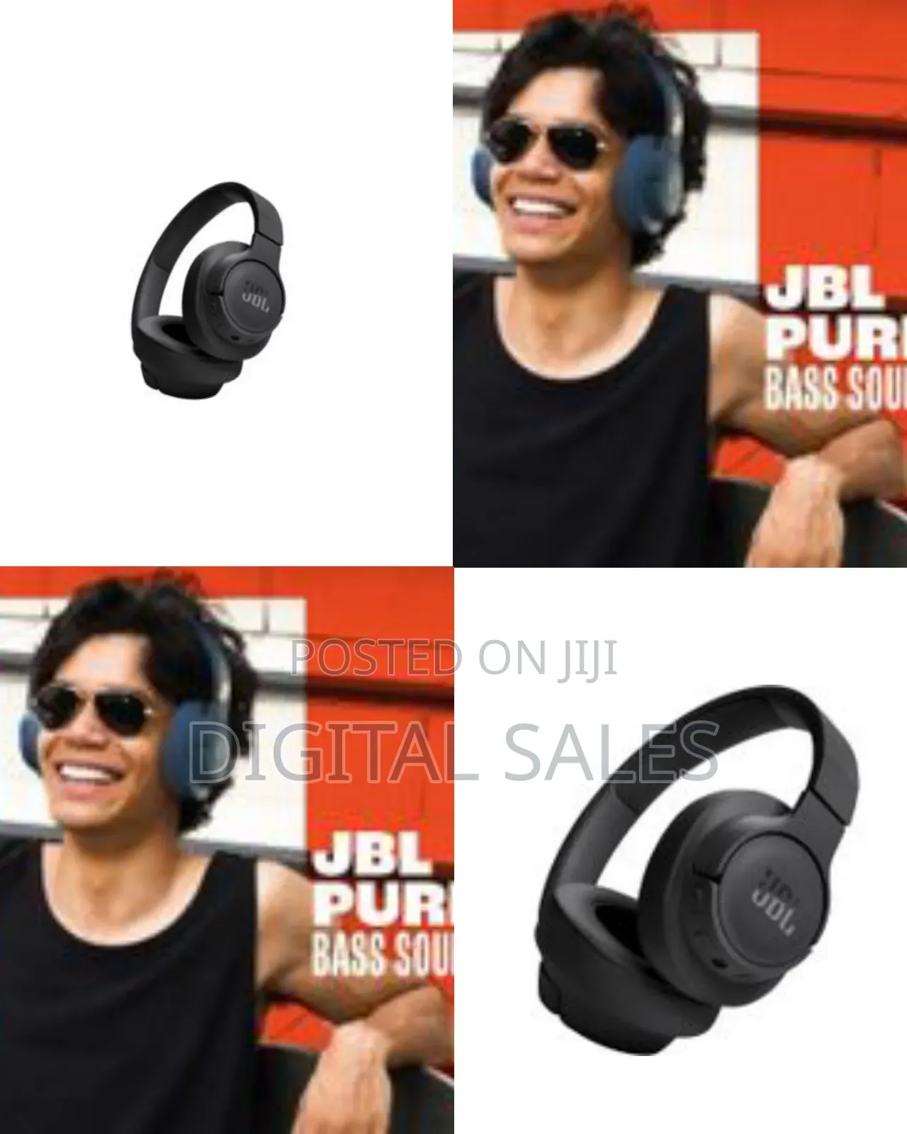 JBL Tune 720bt Wireless Over-Ear Headphones, Pure Bass Sound