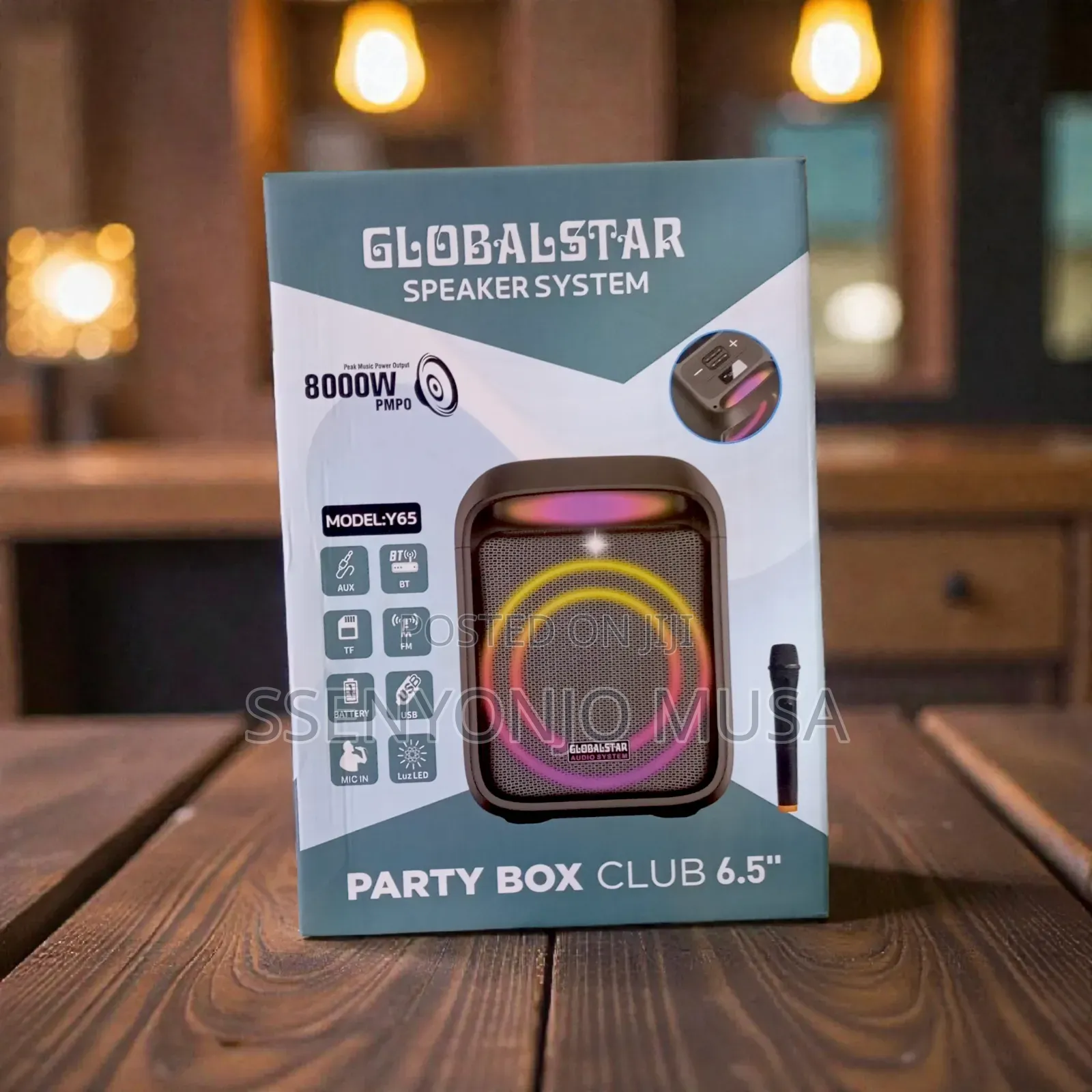 Globalstar Y65 Professional Active Karaoke Speaker System –50w, 6.5 Bt