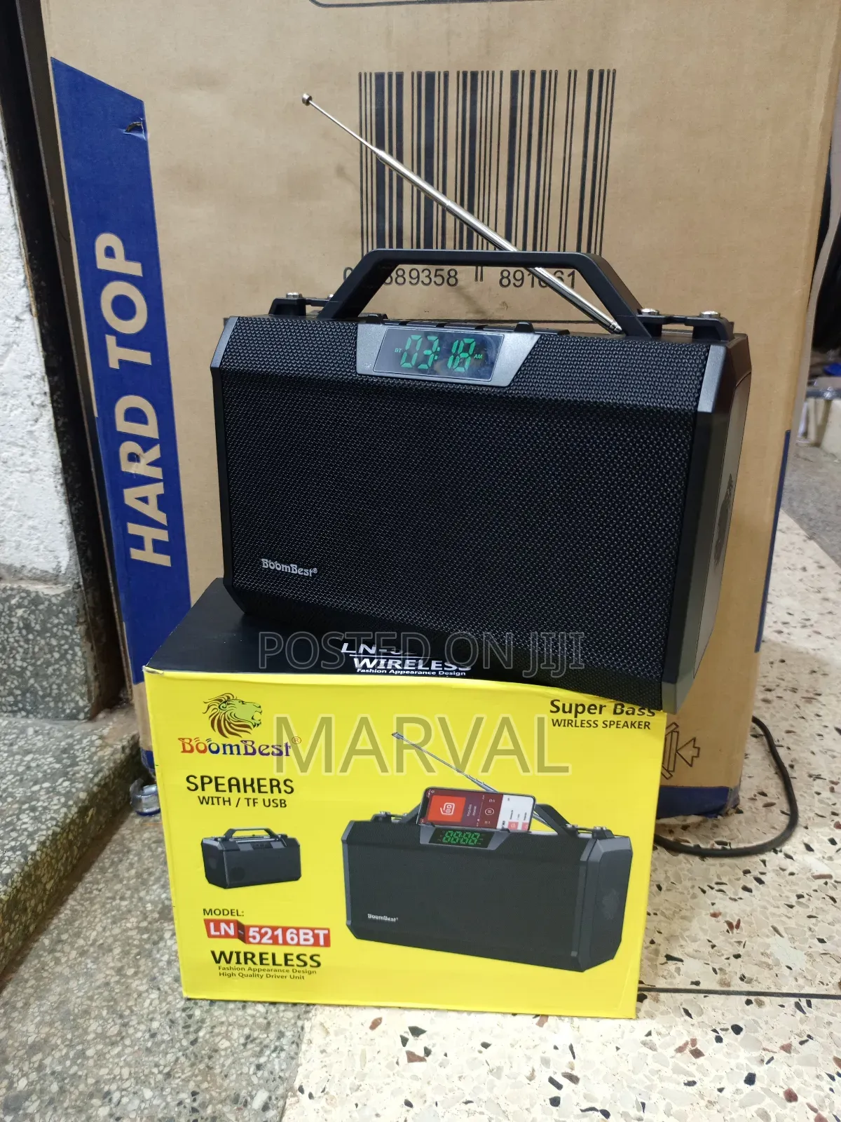 Boombest Ln-5216bt Super Bass Wireless Bluetooth Speaker.