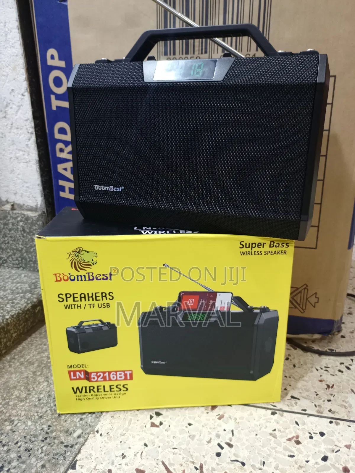 Boombest Ln-5216bt Super Bass Wireless Bluetooth Speaker.