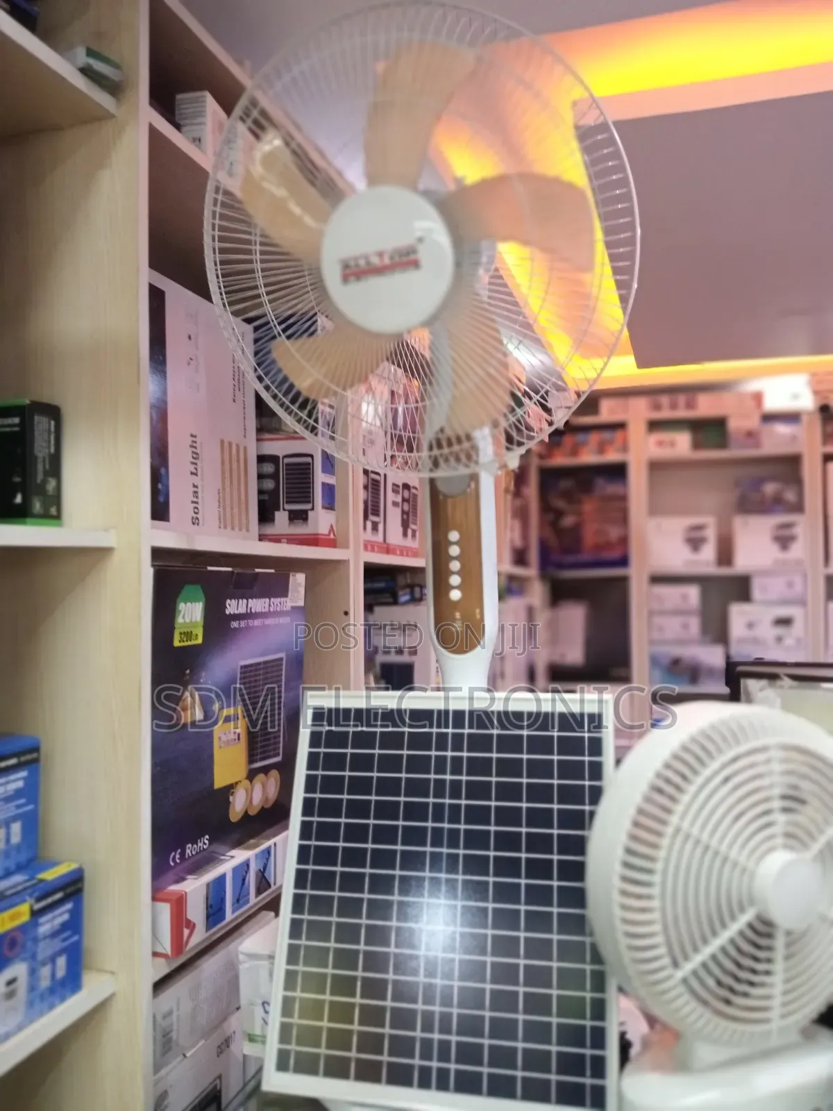 Solar Rechargeable Fan