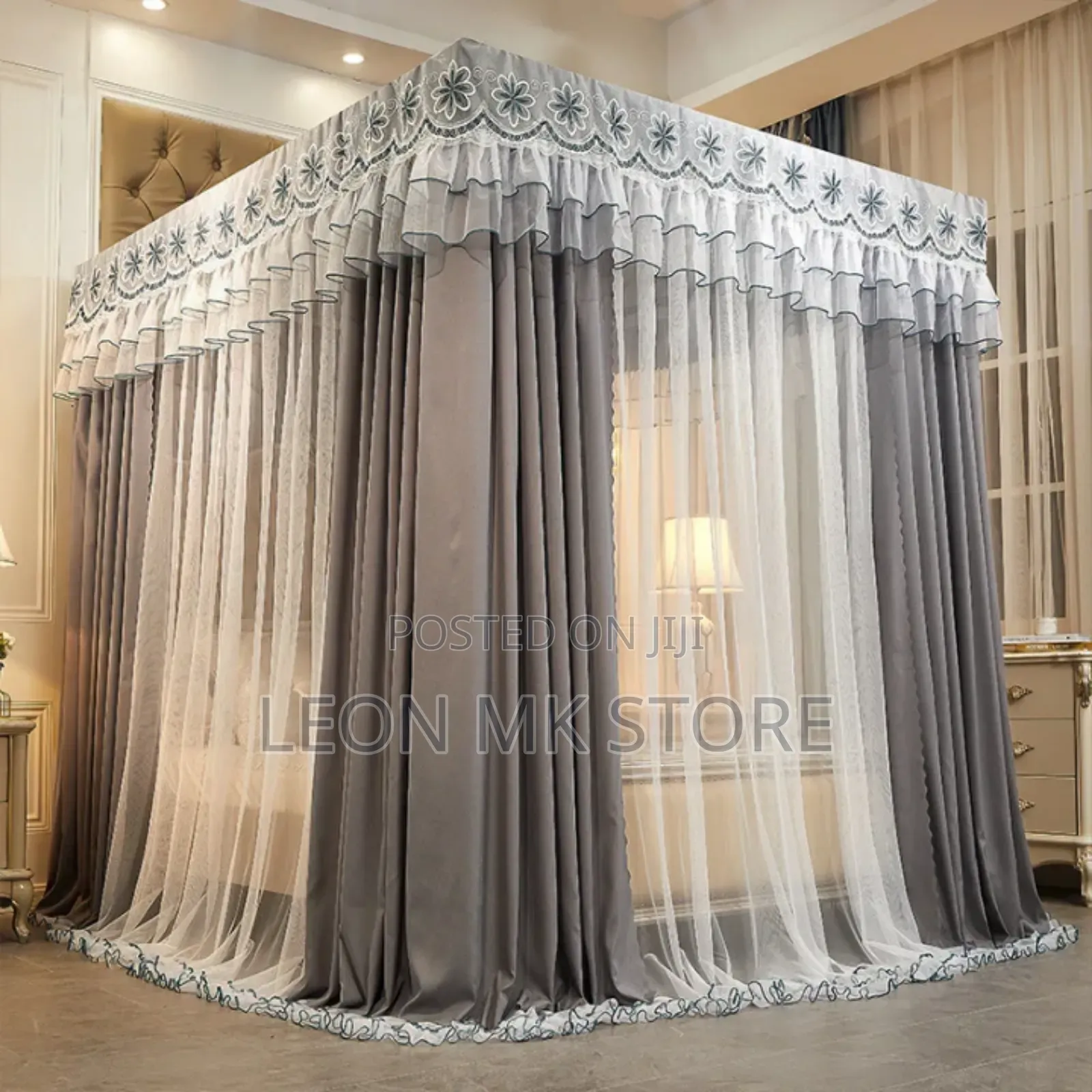 Gray Royal Mosquito 4atand Curtain Nets
