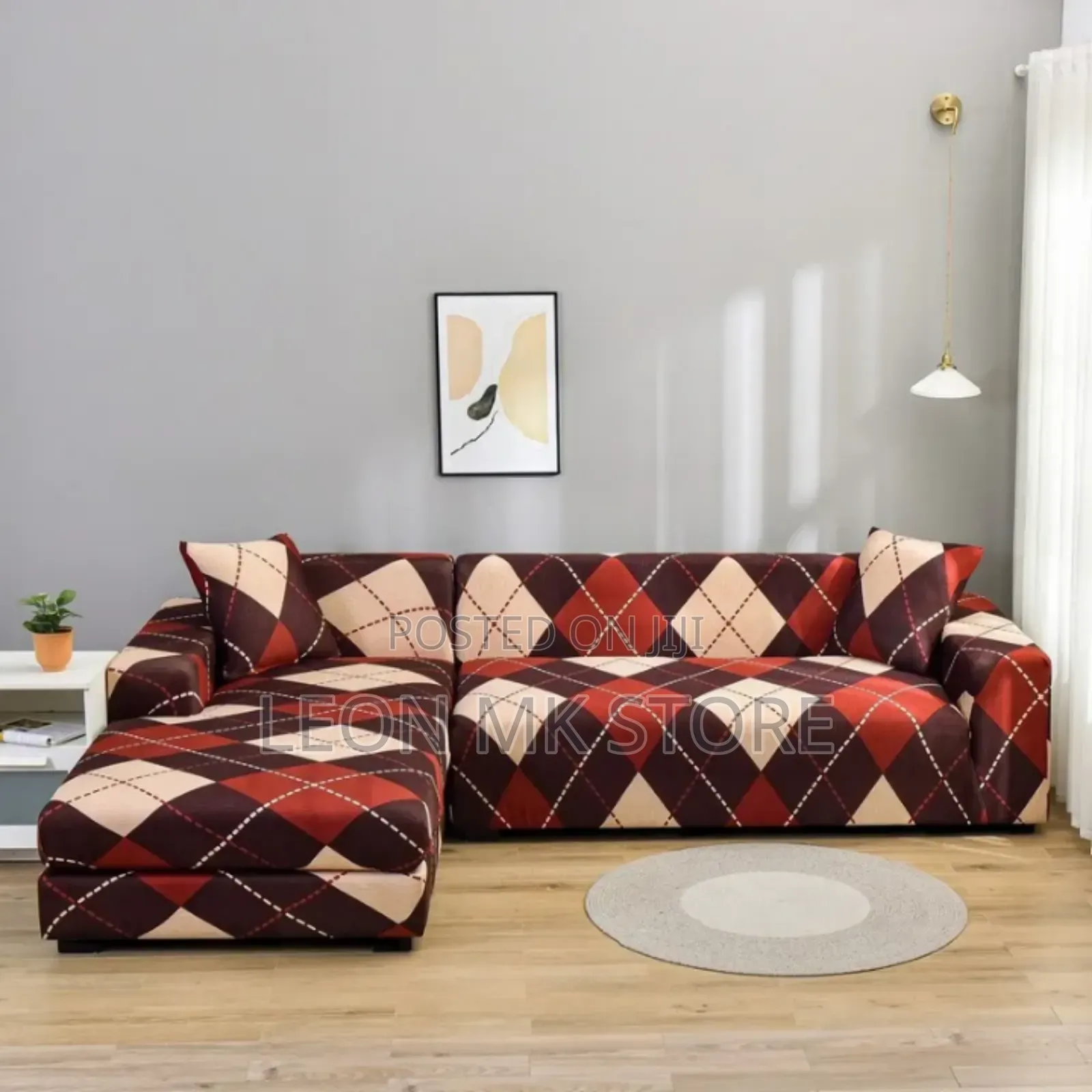 L-Shape Slipcover 6seaters Sofa Covers