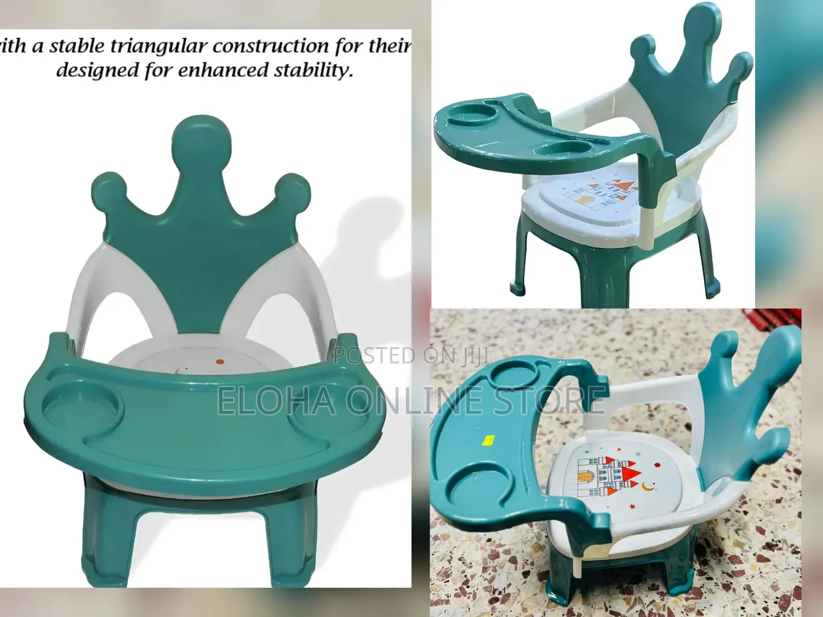 Bunny Design Kids Chair With Detachable Table Tray