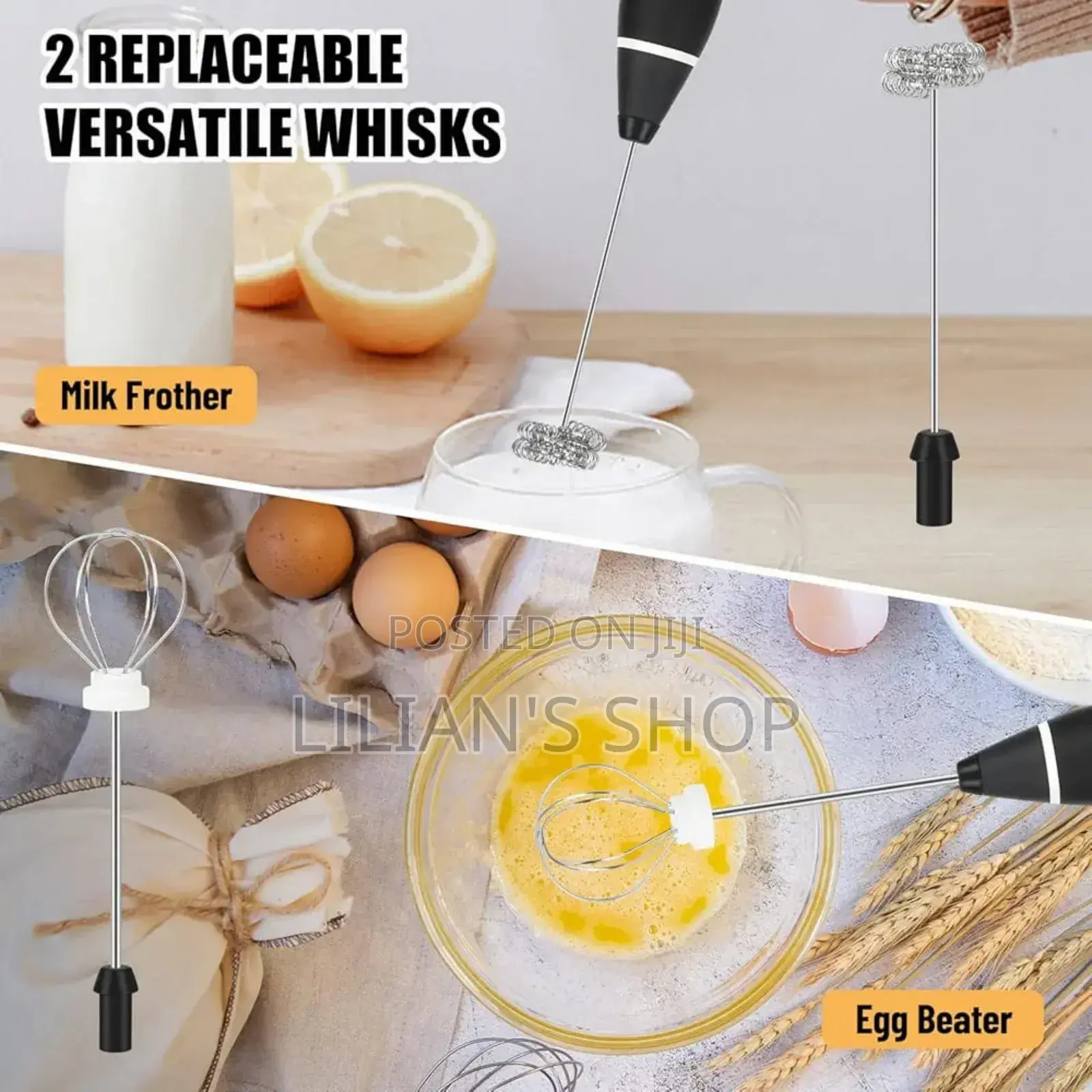 2in1 Rechargeable Milk and Coffee Frother