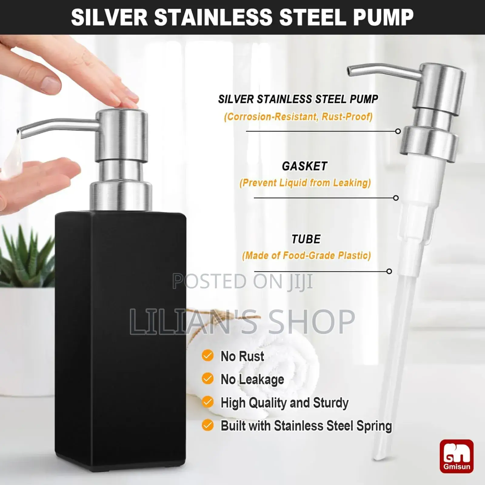 2pcs Ceramic Hand and Dish Soap Dispenser Set