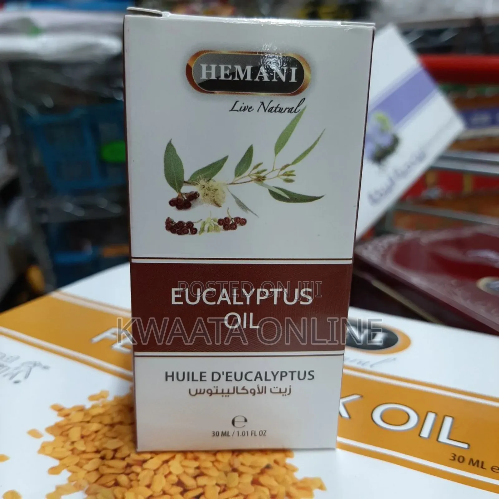 30ml Hemani Eucalyptus Oil.100% Pure and Natural Essential Oil