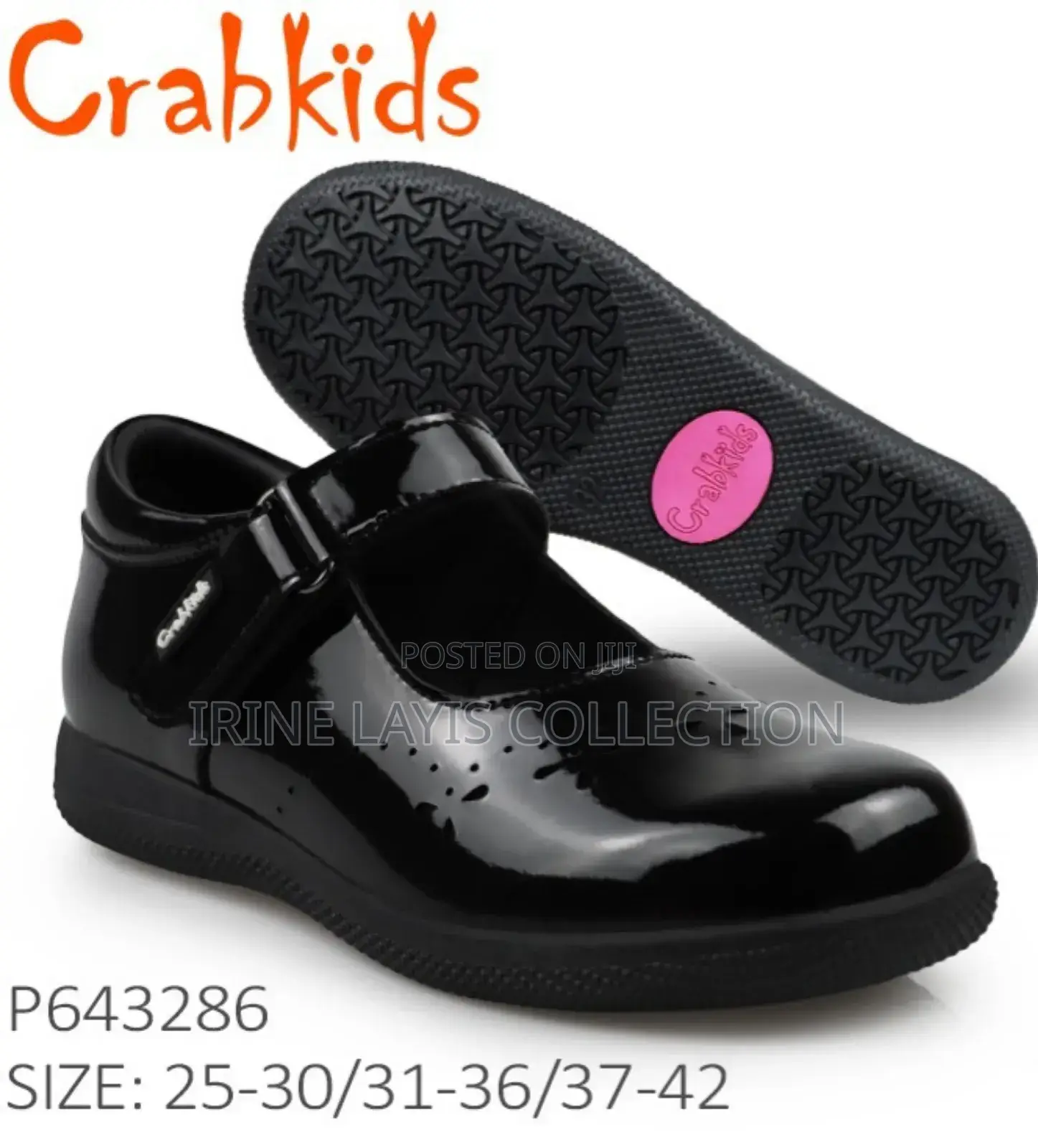 Crab Kids School Shoes for Girls