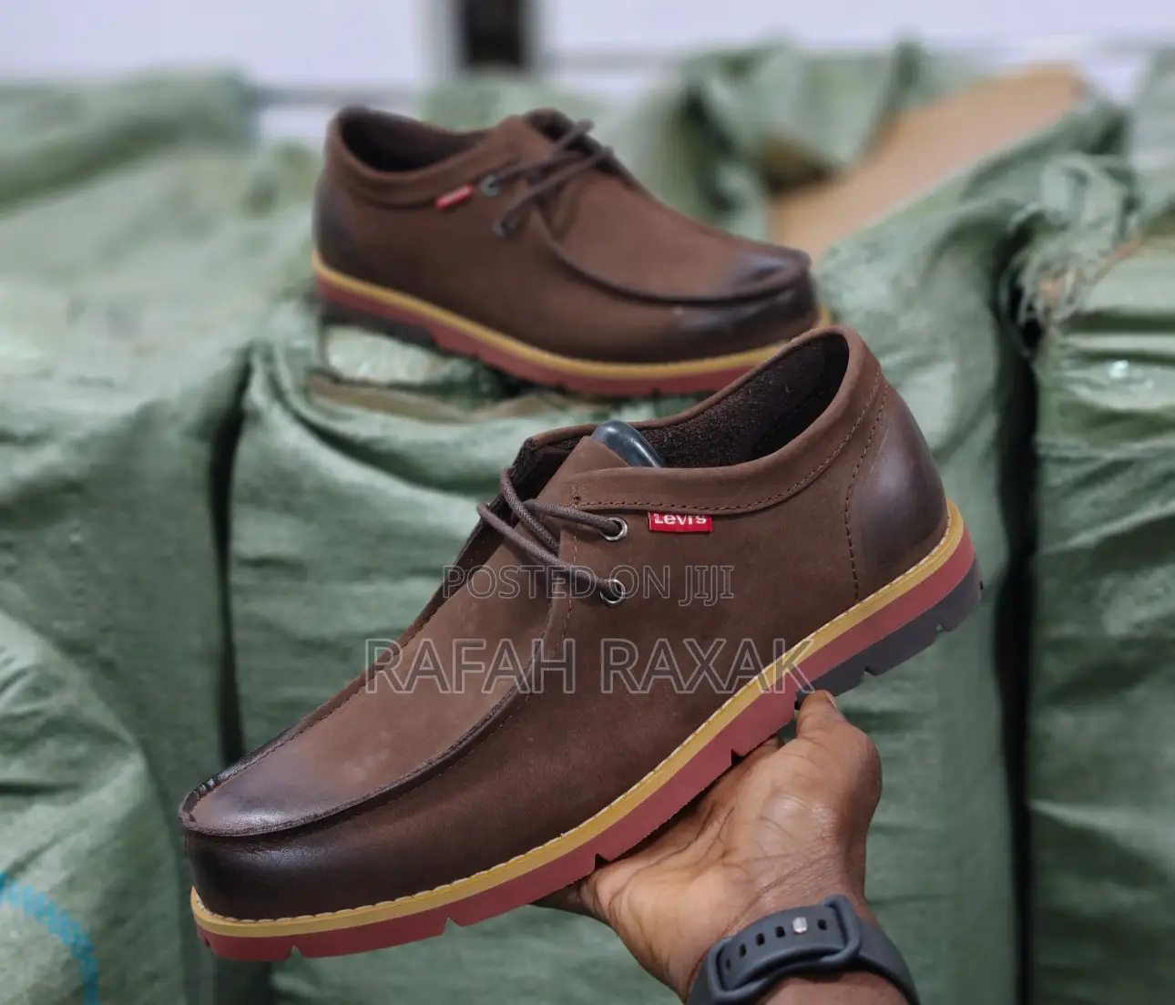 Original Men’S Dark Tan Levi’S Casual Low Shoes